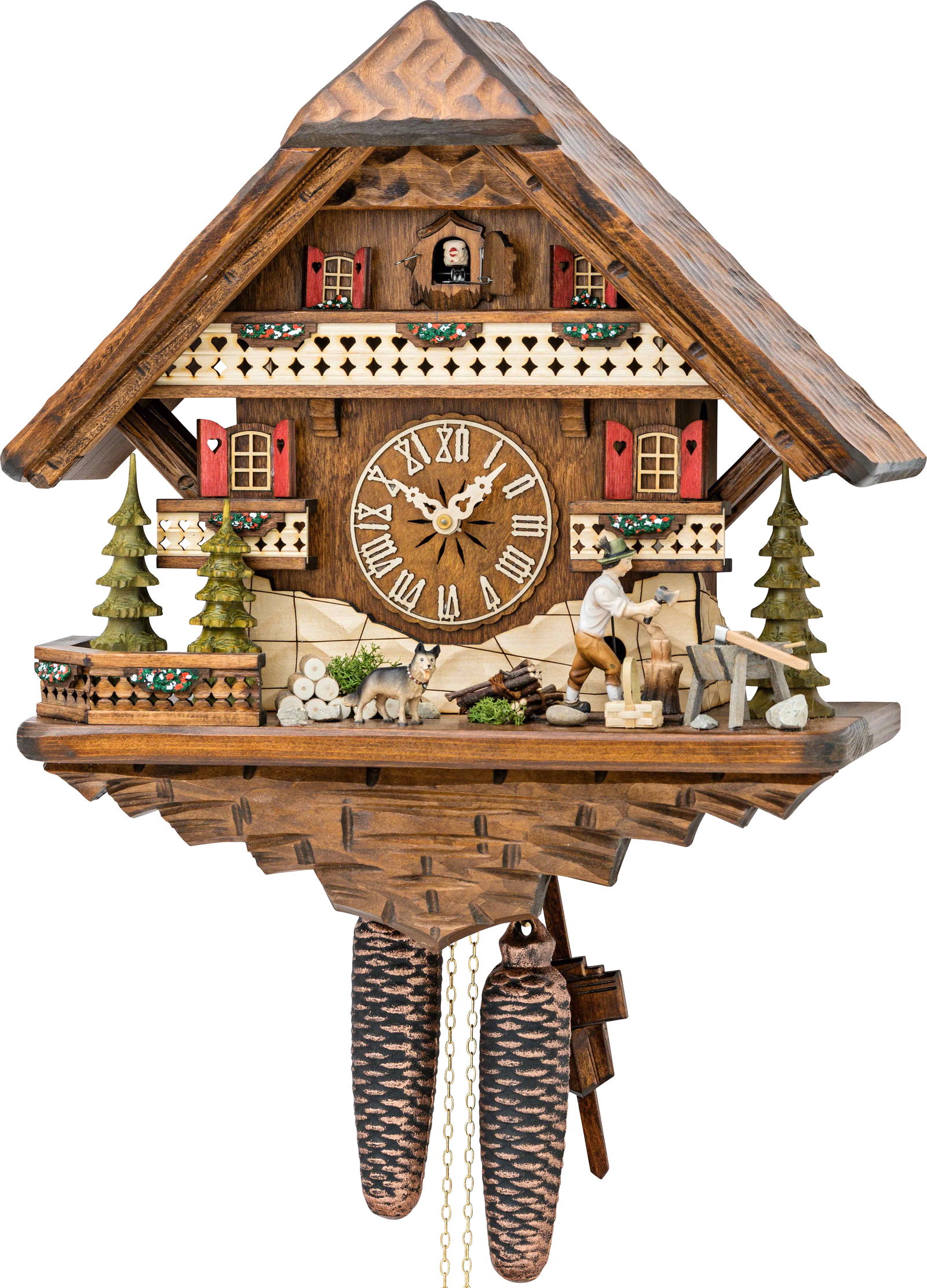 Kuckucksuhr Schafkogelalm - 8-Tage Chalet 42cm - Hekas