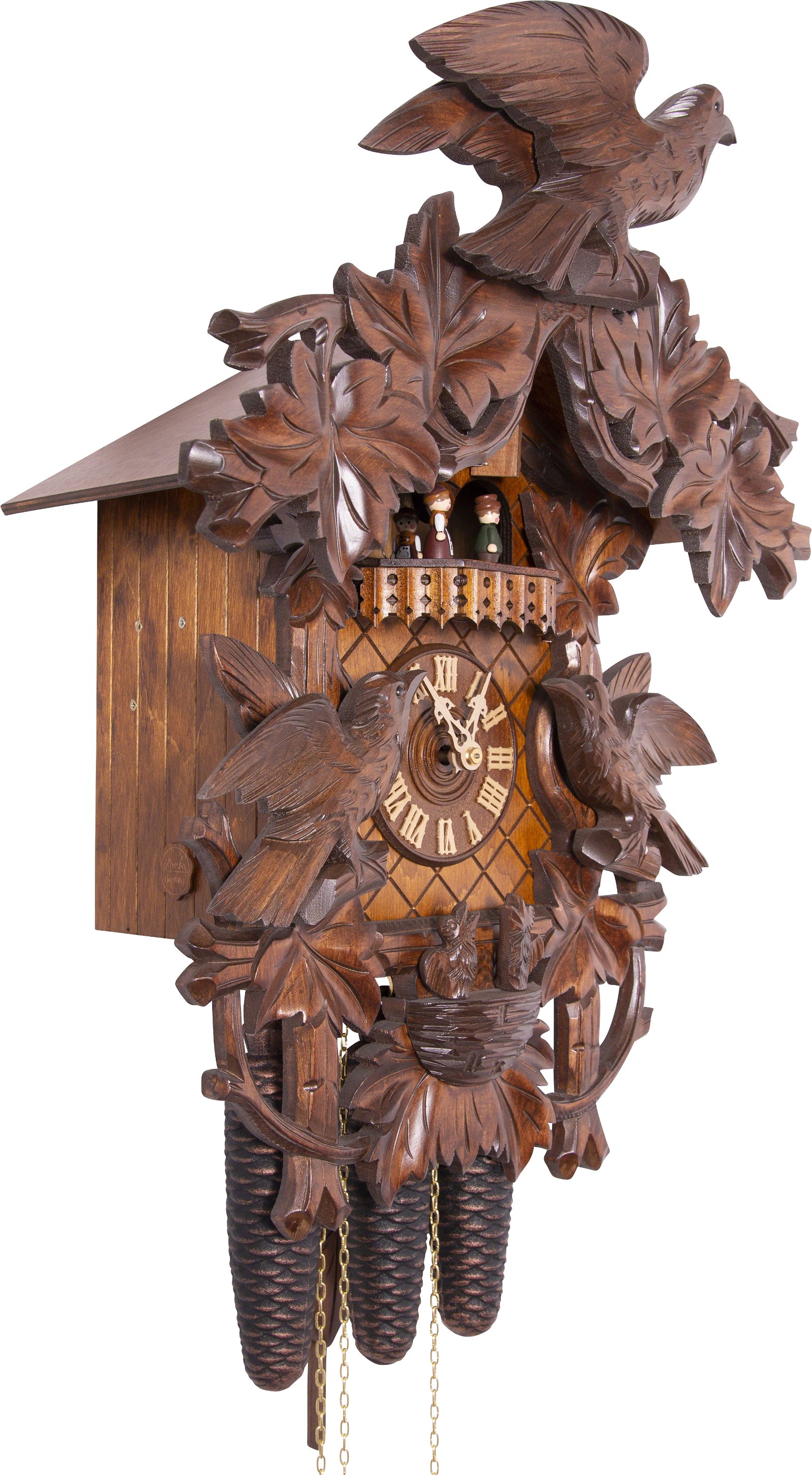 Cuckoo Clock Carved Style 8 Day Movement 52cm by Rombach & Haas