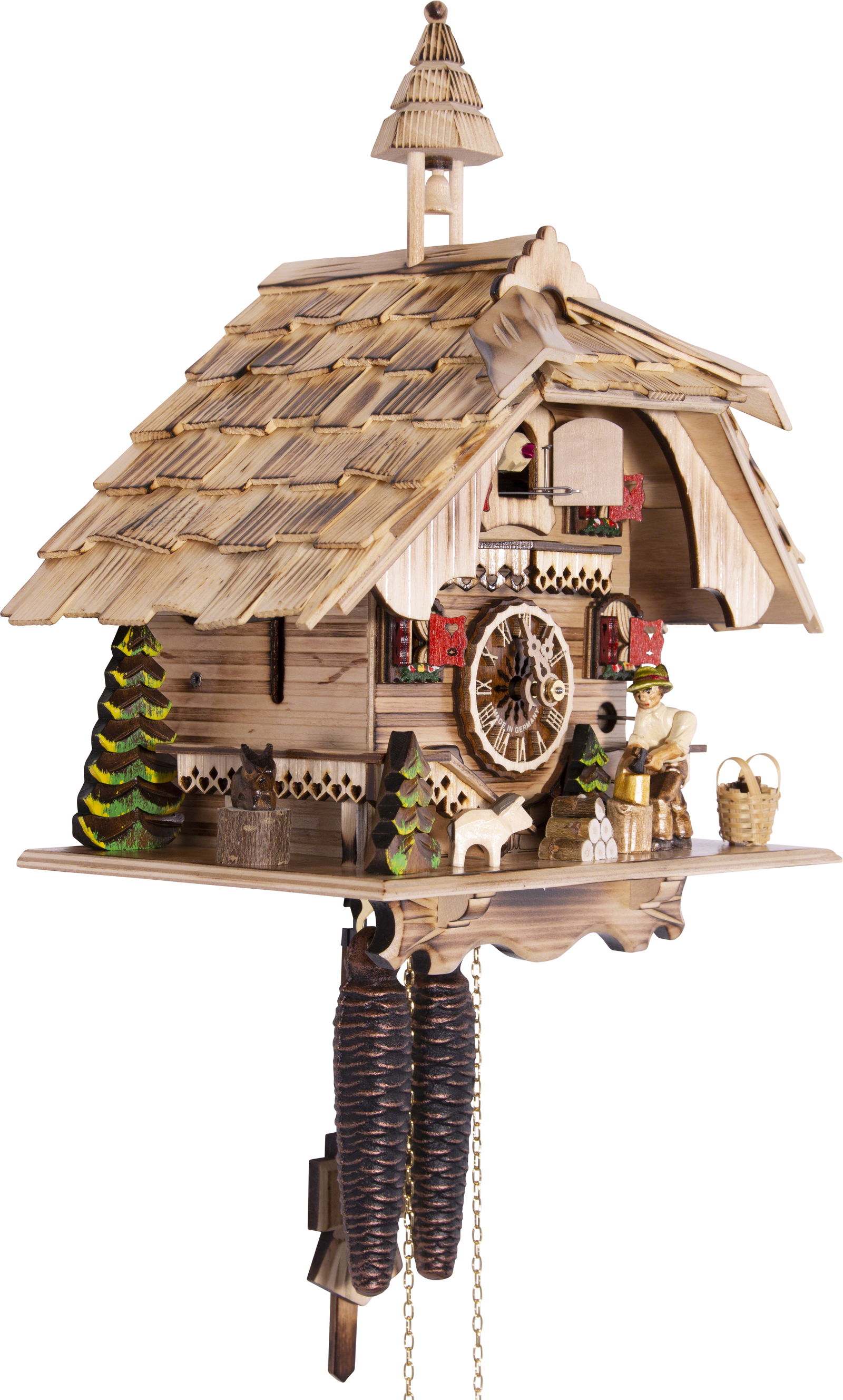 Kuckucksuhr Bockhütte - 1-Tag Chalet 31cm - Engstler