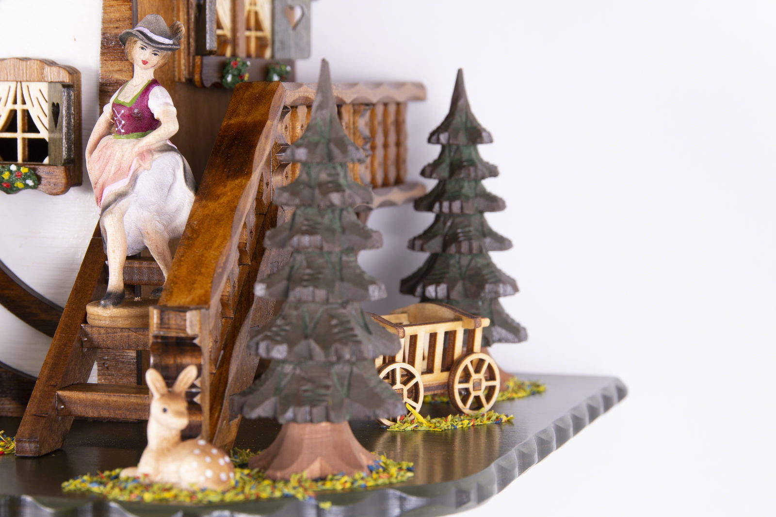 Kuckucksuhr Einzianalm - Quarz Chalet 37cm - Trenkle Uhren