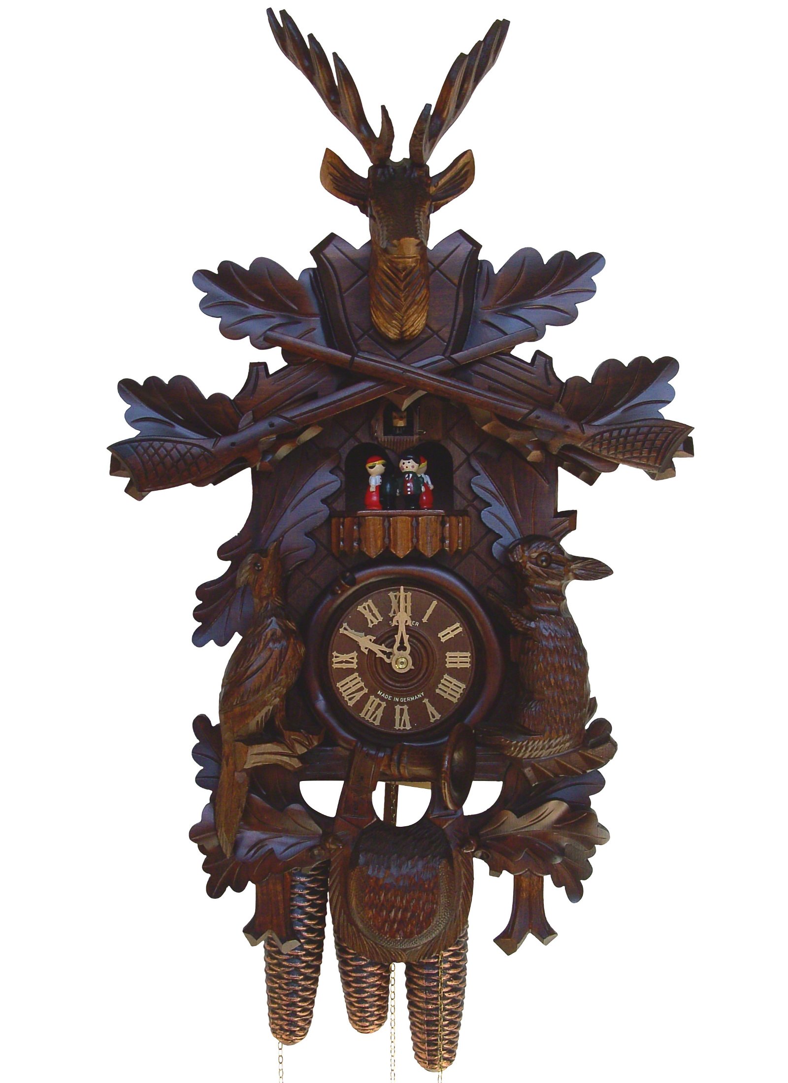 Orologio cucu tradizionale meccanismo settimanale 60cm di Anton Schneider