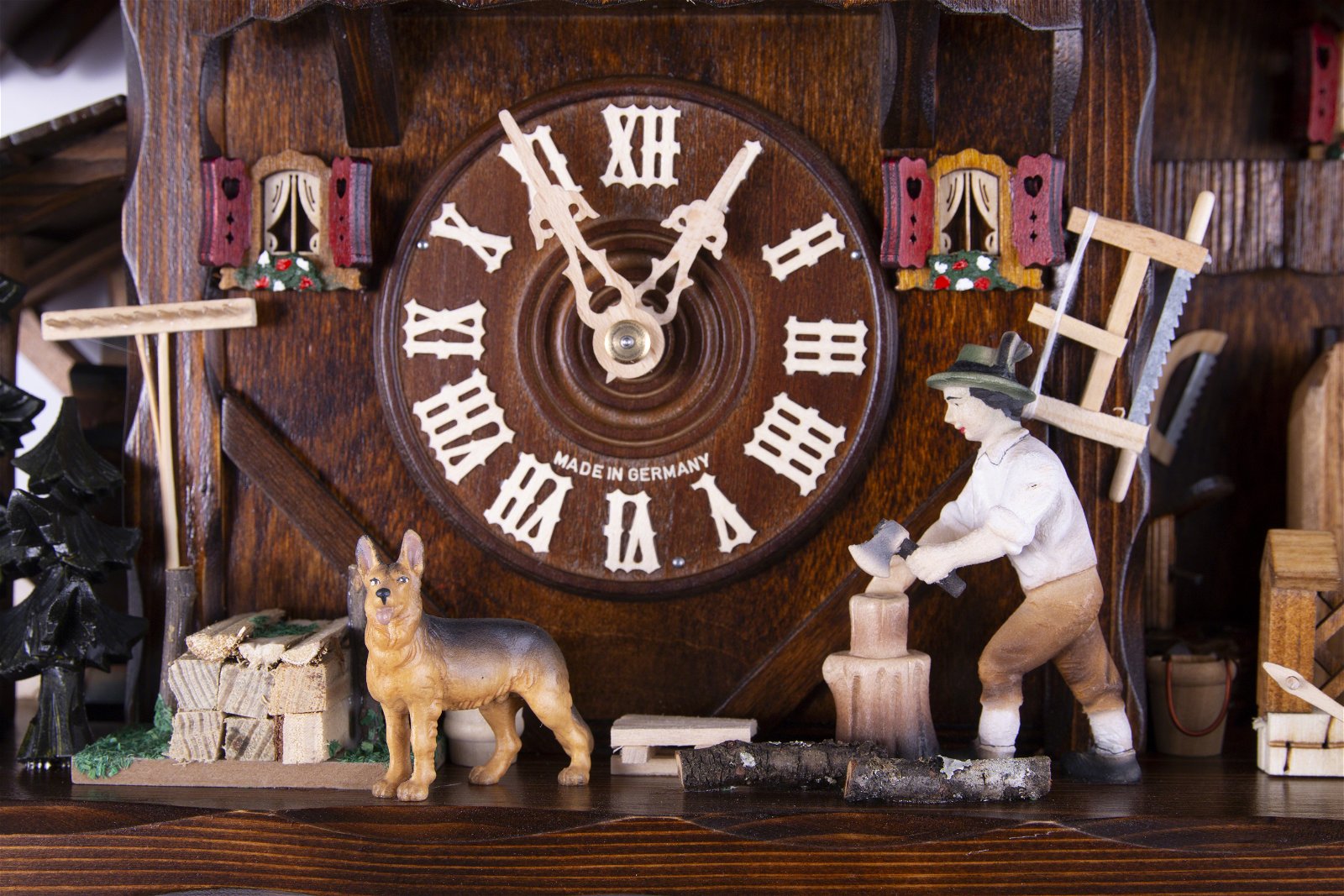 Reloj de cuco estilo “Chalet” movimiento mecánico de 8 días 38cm de August Schwer