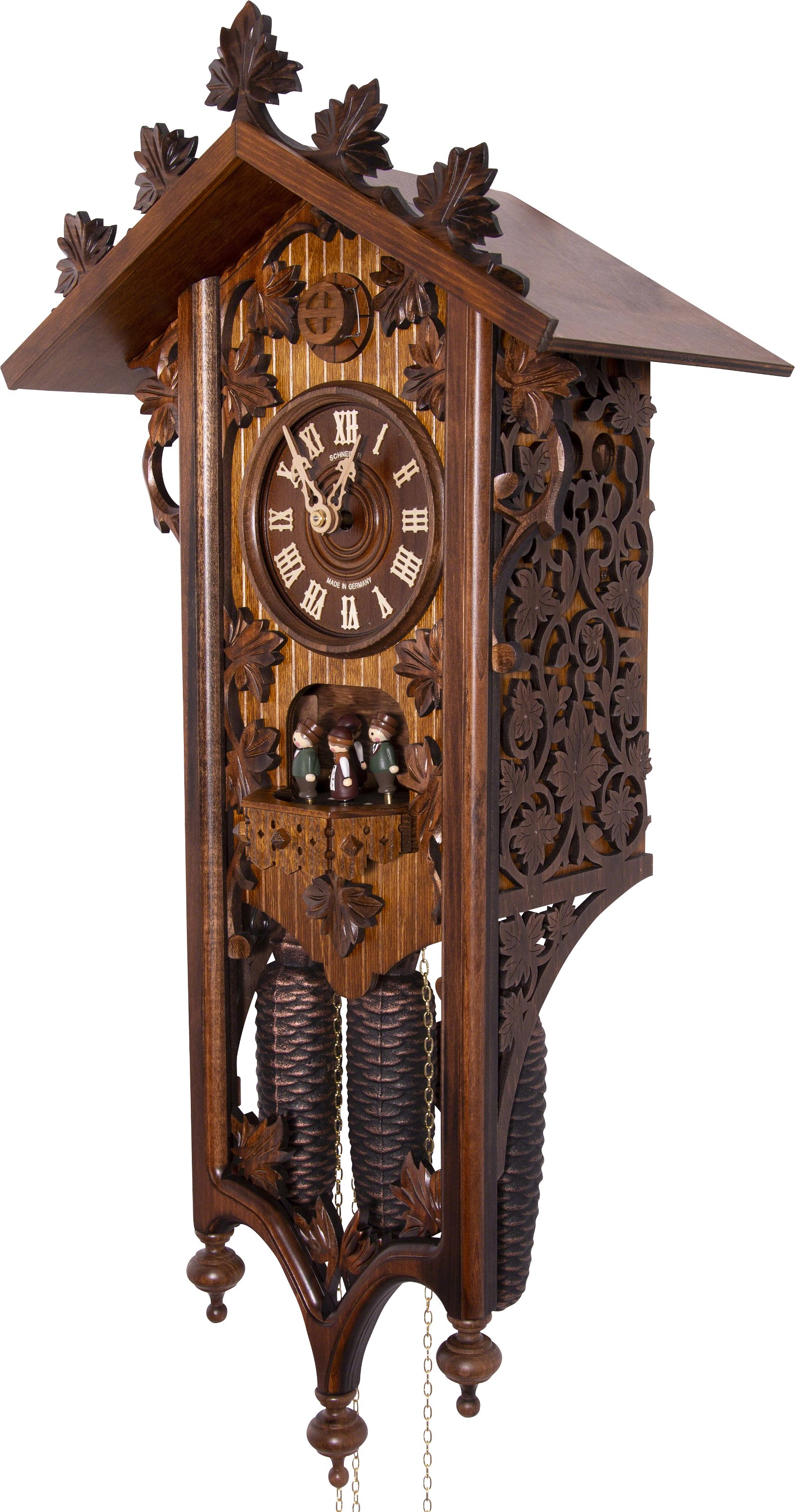 Cuckoo Clock Carved Style 8 Day Movement 68cm by Anton Schneider