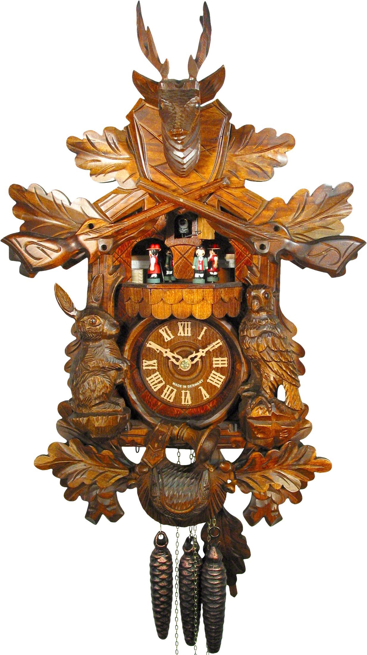 Cuckoo Clock Carved Style 1 Day Movement 53cm by August Schwer
