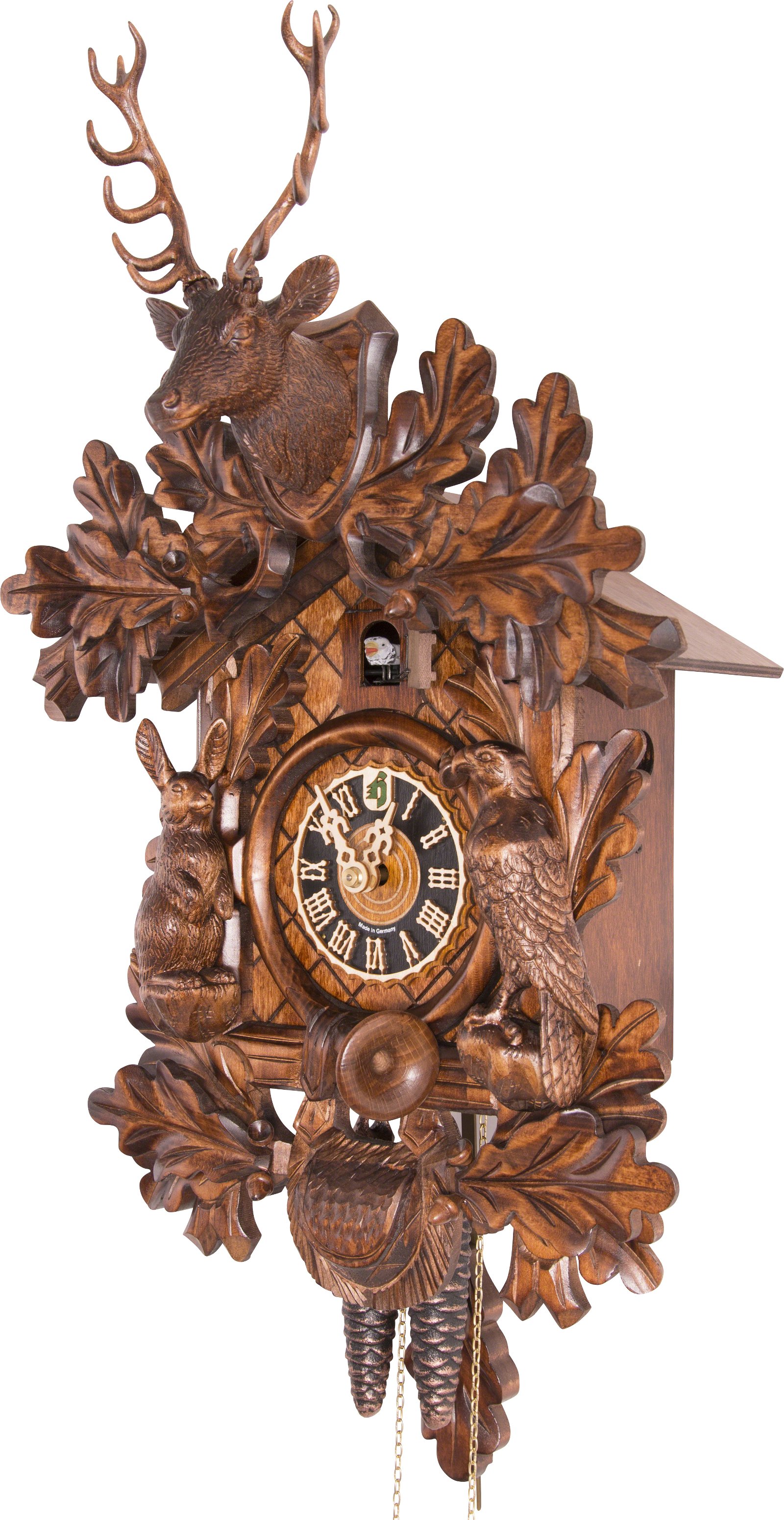 Horloge coucou traditionnelle mouvement 1 jour 46cm de Hönes