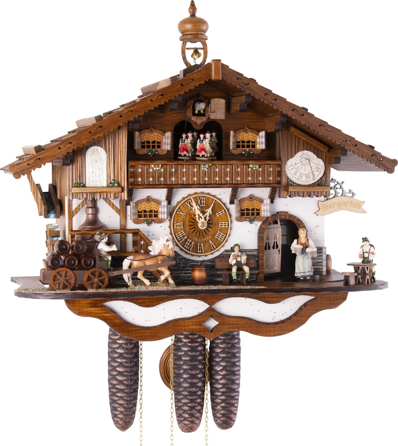 Cuckoo Clock Chalet Style 8 Day Movement 44cm by Anton Schneider