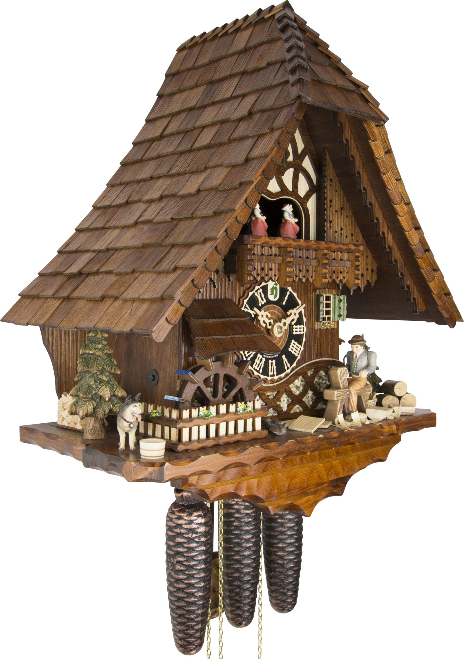 Cuckoo Clock Chalet Style 8 Day Movement 49cm by Hönes