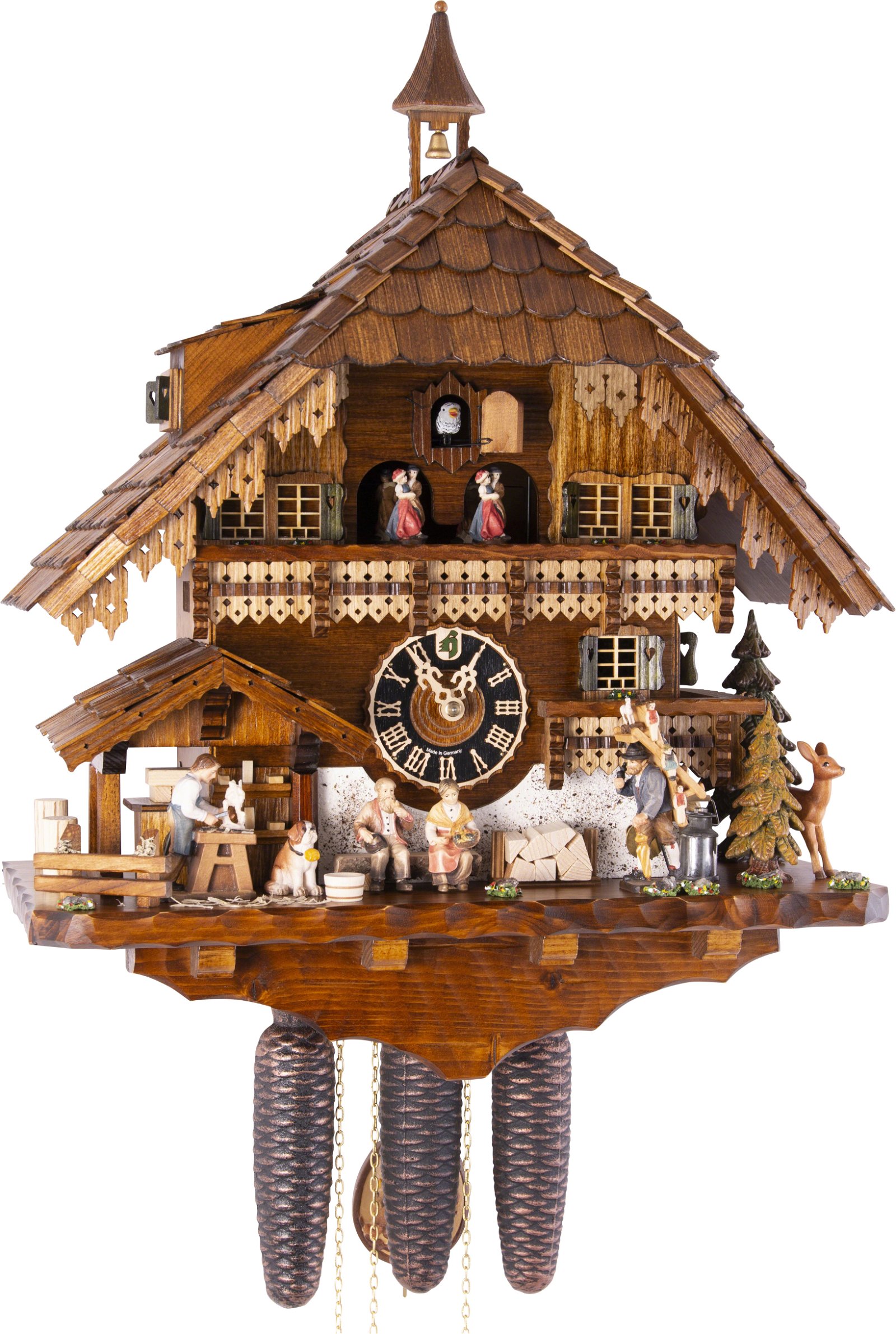 Cuckoo Clock Chalet Style 8 Day Movement 57cm by Hönes