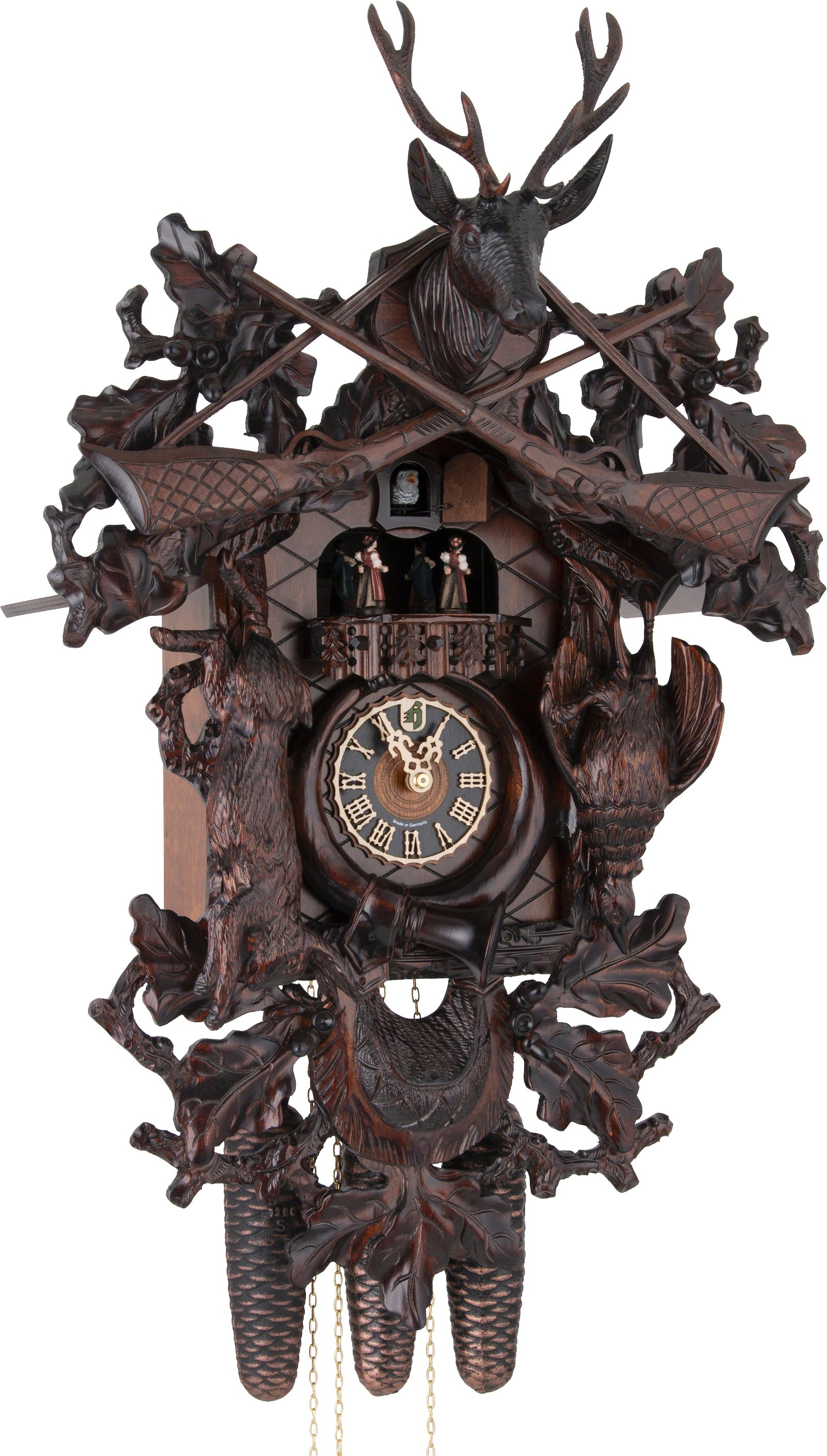 Orologio cucu tradizionale meccanismo settimanale 64cm di Hönes