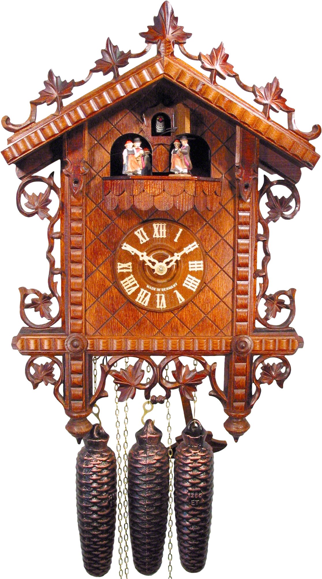 Antike Nachbildung 8-Tage-Uhrwerk 43cm von August Schwer