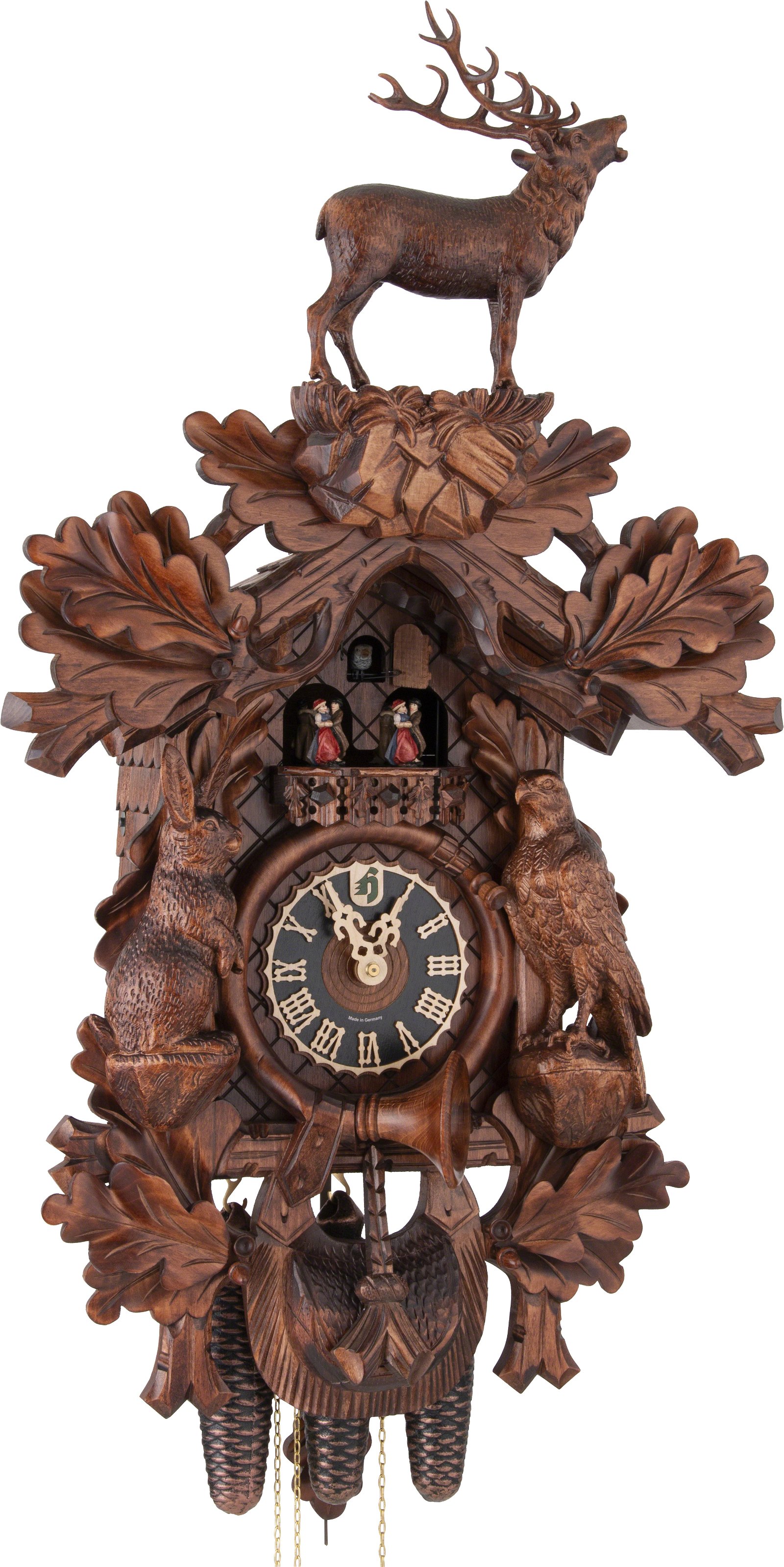 Cuckoo Clock Carved Style 8 Day Movement 80cm by Hönes