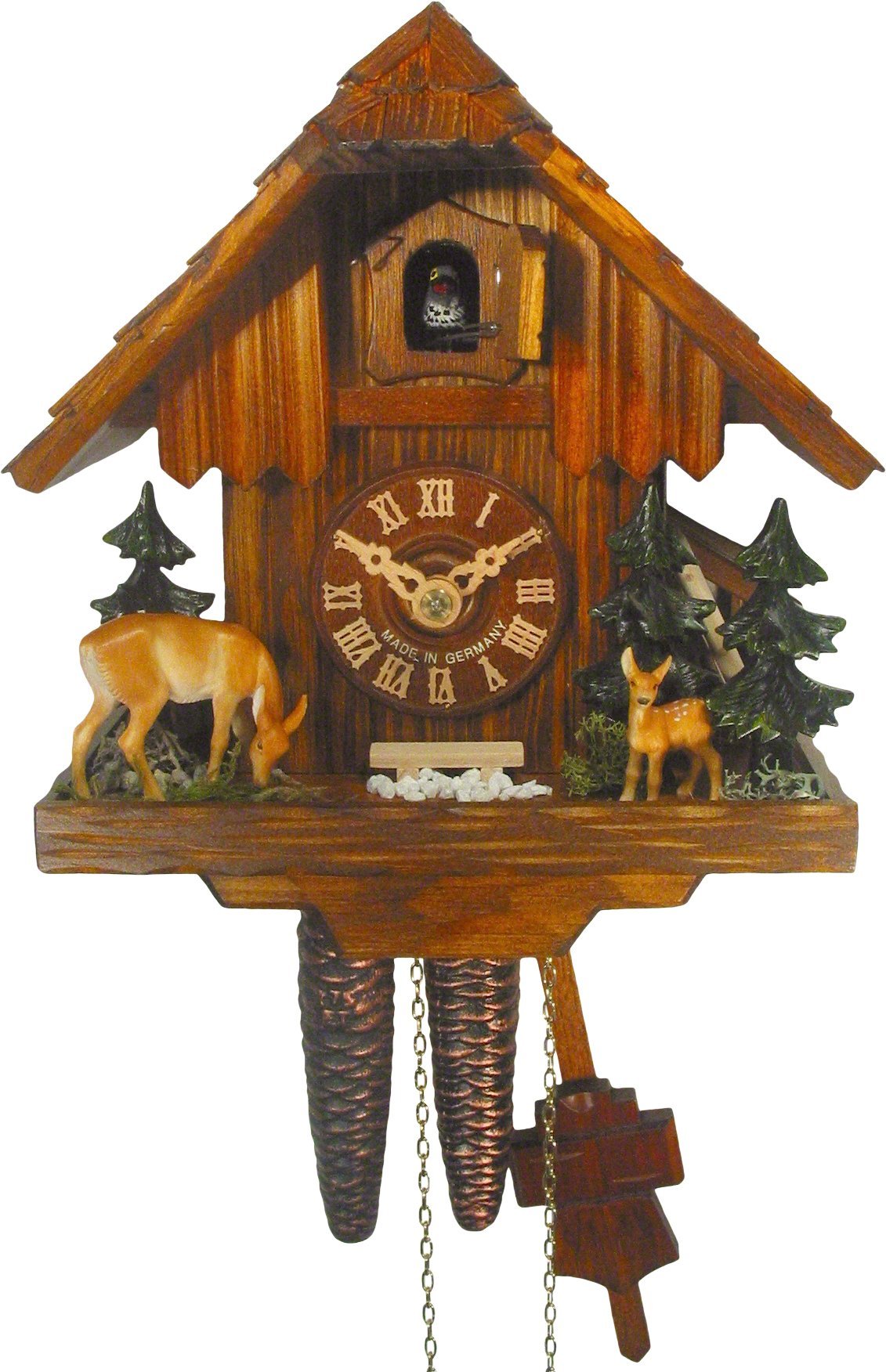Cuckoo Clock Chalet Style 1 Day Movement 21cm by August Schwer