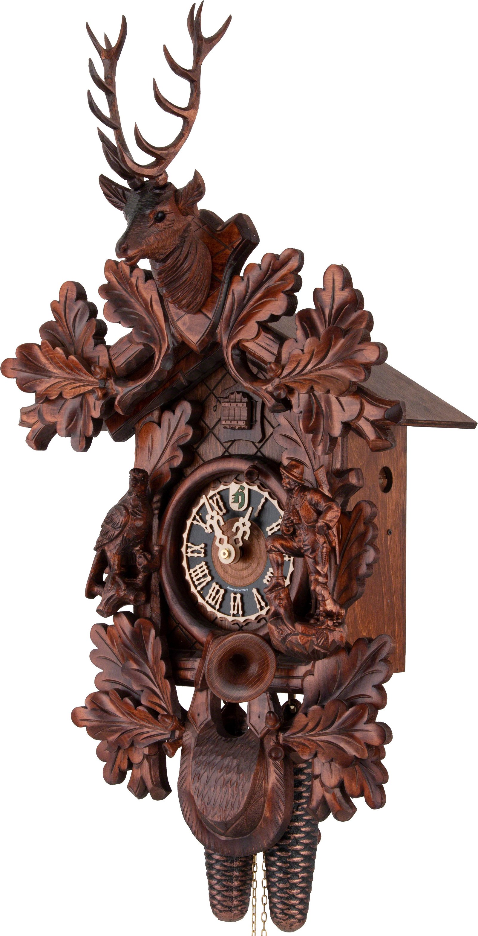 Cuckoo Clock Carved Style 8 Day Movement 71cm by Hönes