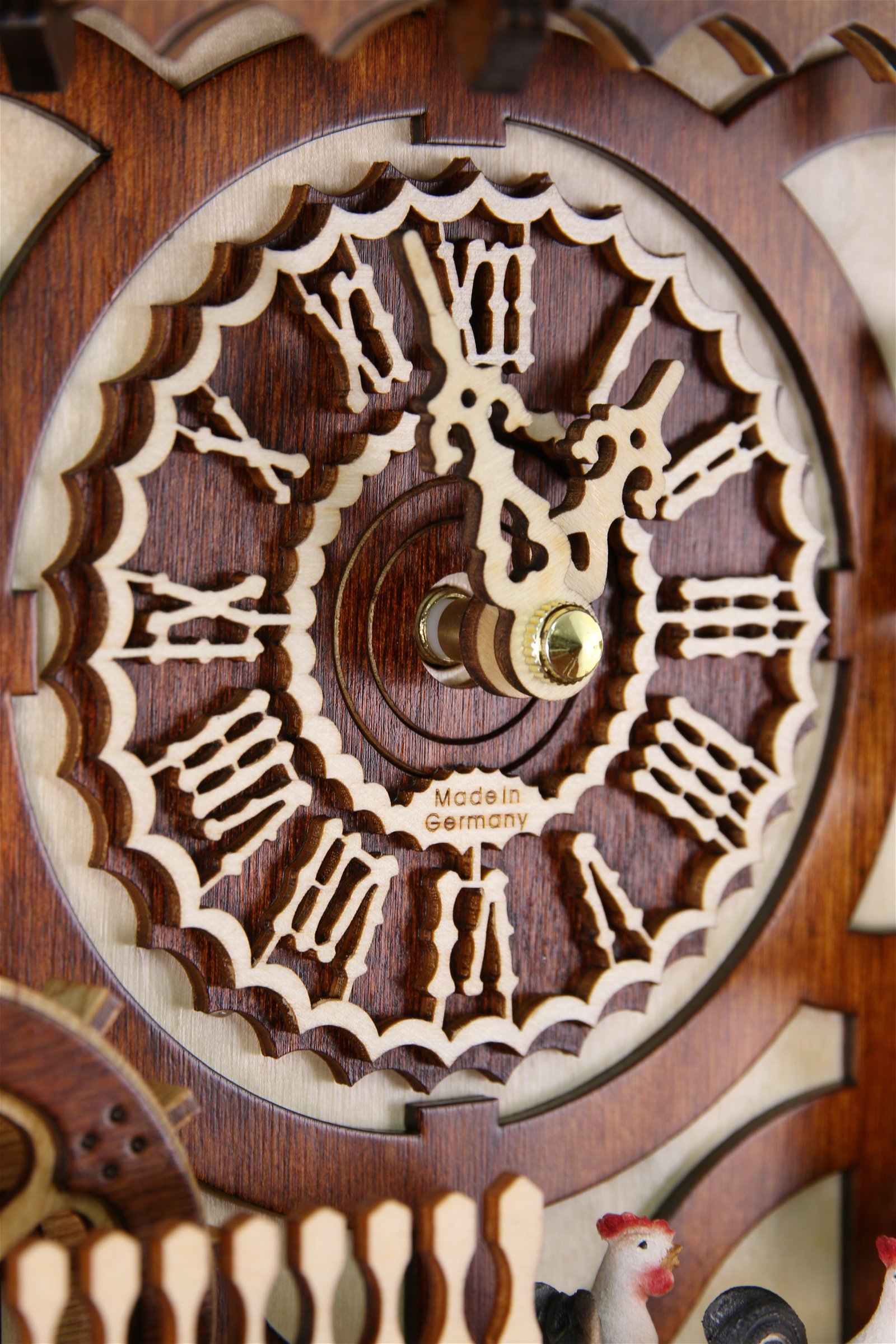 Reloj de cuco estilo “Chalet” de cuarzo 45cm de Trenkle Uhren