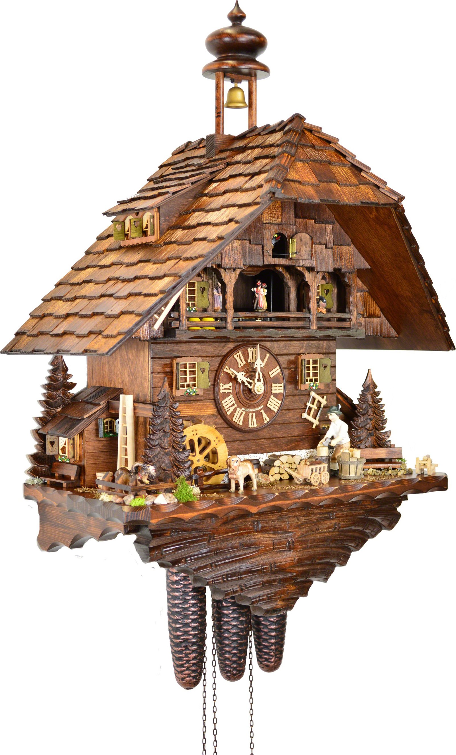 Cuckoo Clock Chalet Style 8 Day Movement 62cm by August Schwer