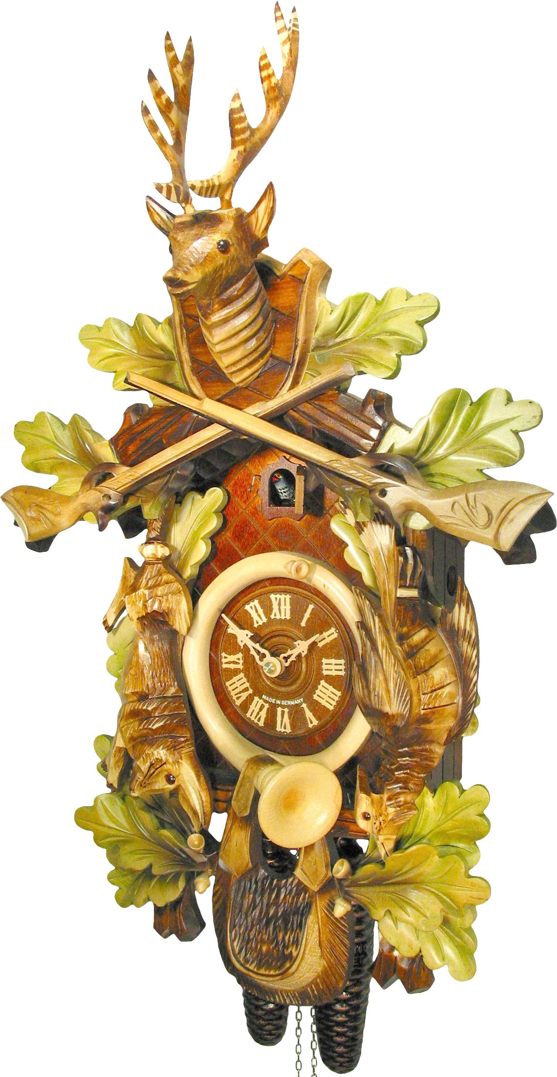 Cuckoo Clock Carved Style 8 Day Movement 60cm by August Schwer