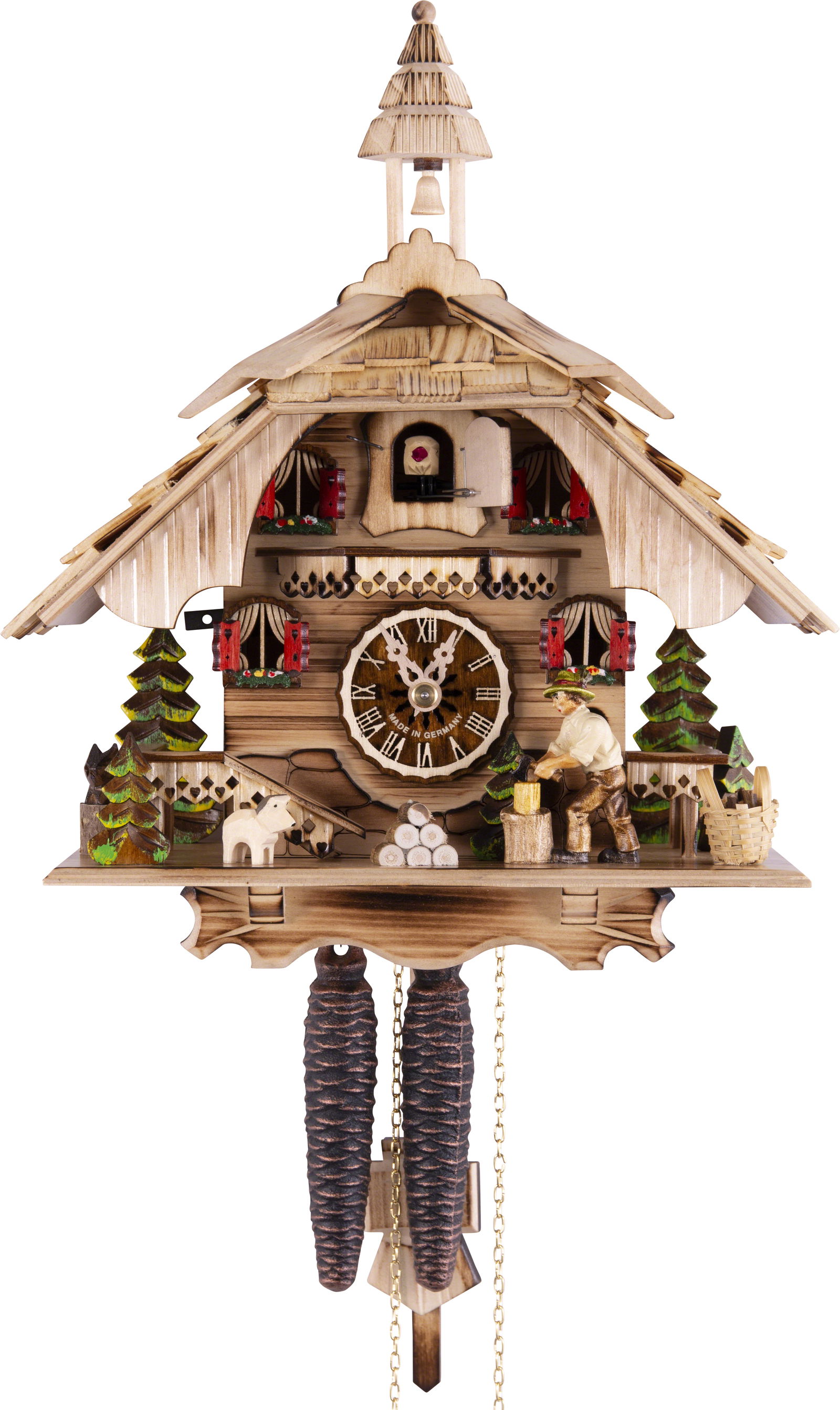 Kuckucksuhr Bockhütte - 1-Tag Chalet 31cm - Engstler