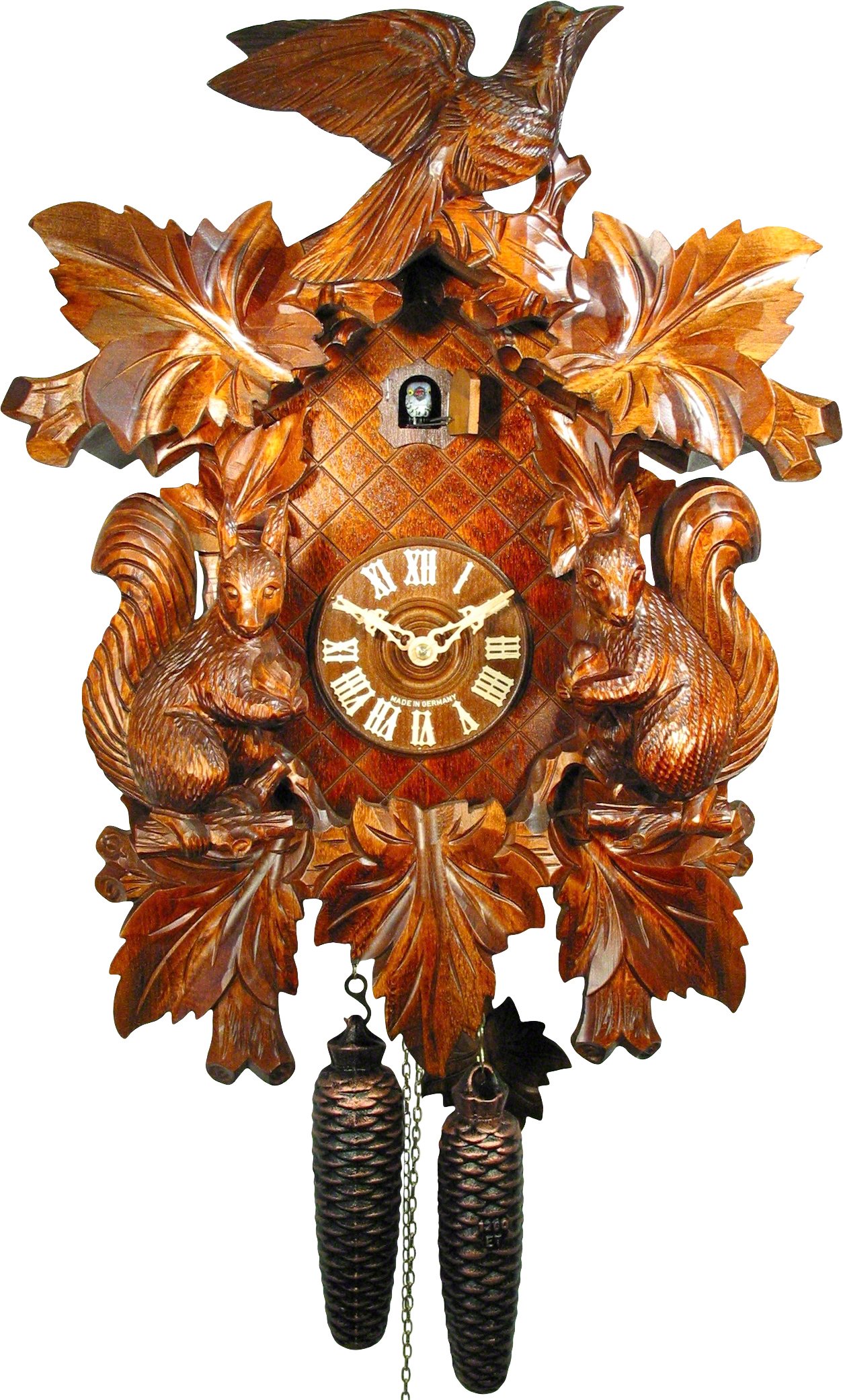 Cuckoo Clock Carved Style 8 Day Movement 48cm by August Schwer