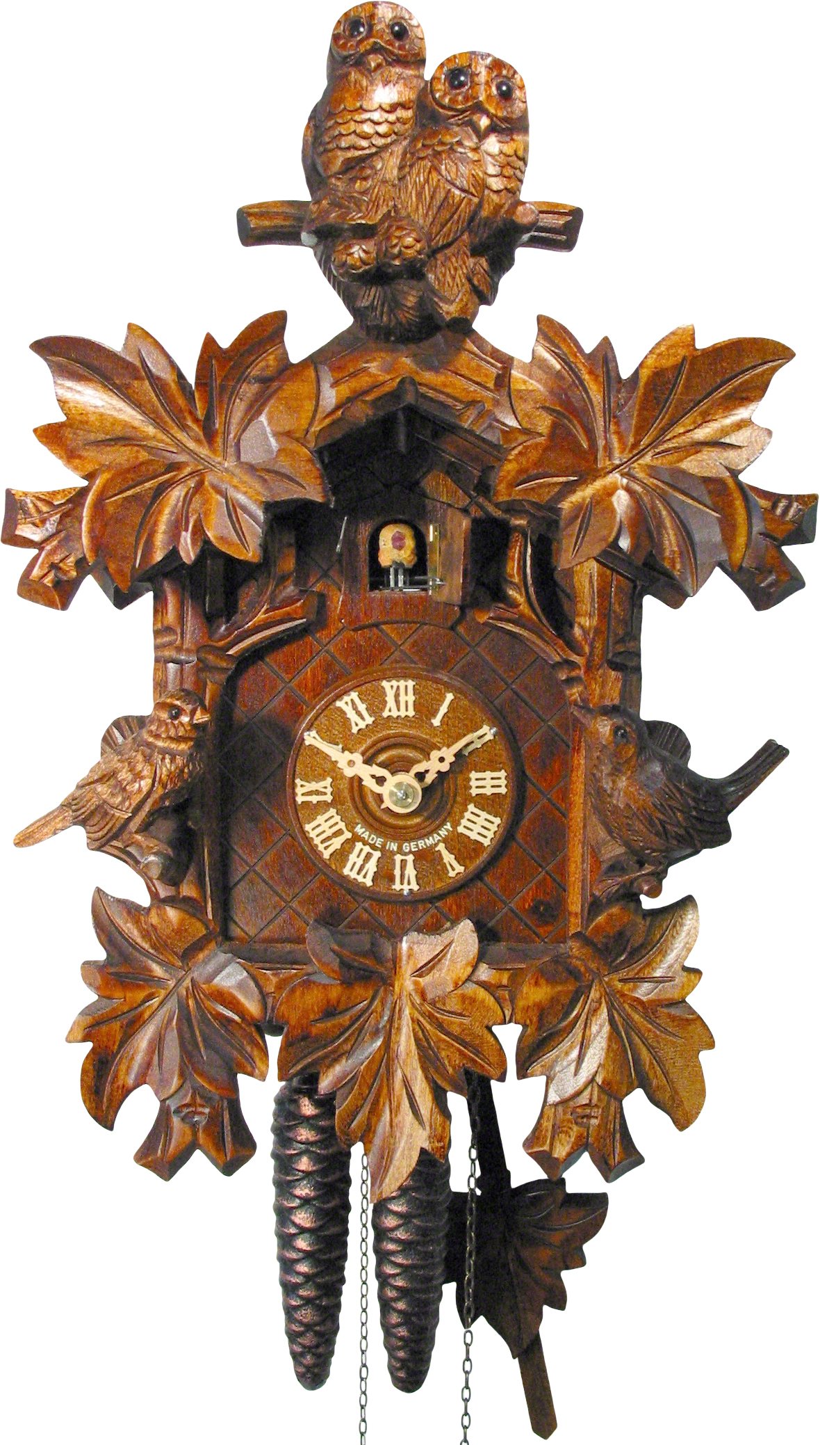 Orologio cucu tradizionale meccanismo giornaliero 32cm di August Schwer