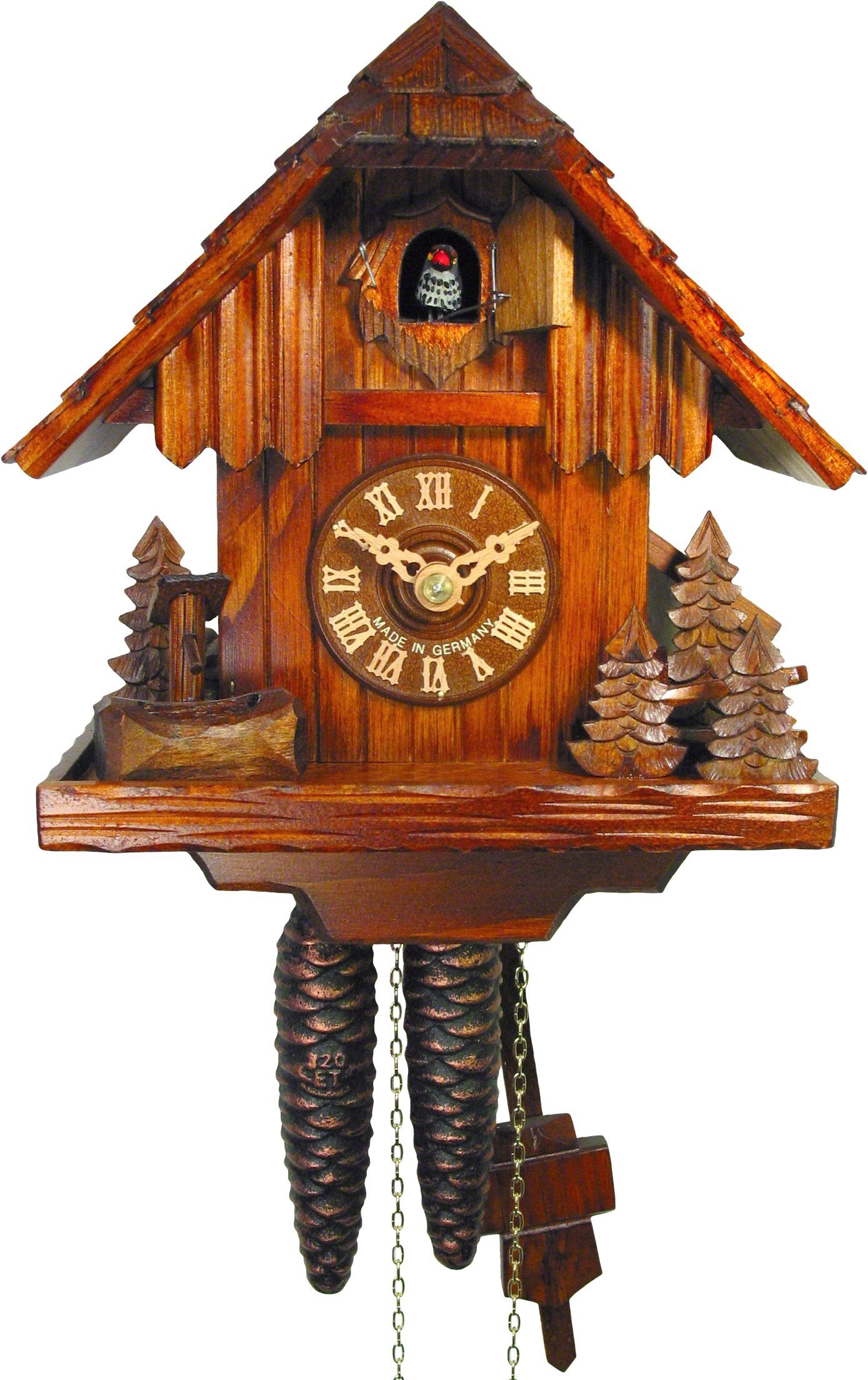 Cuckoo Clock Chalet Style 1 Day Movement 23cm by August Schwer