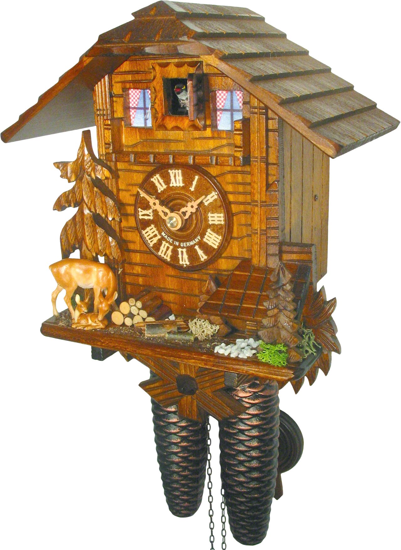Cuckoo Clock Chalet Style 8 Day Movement 28cm by August Schwer