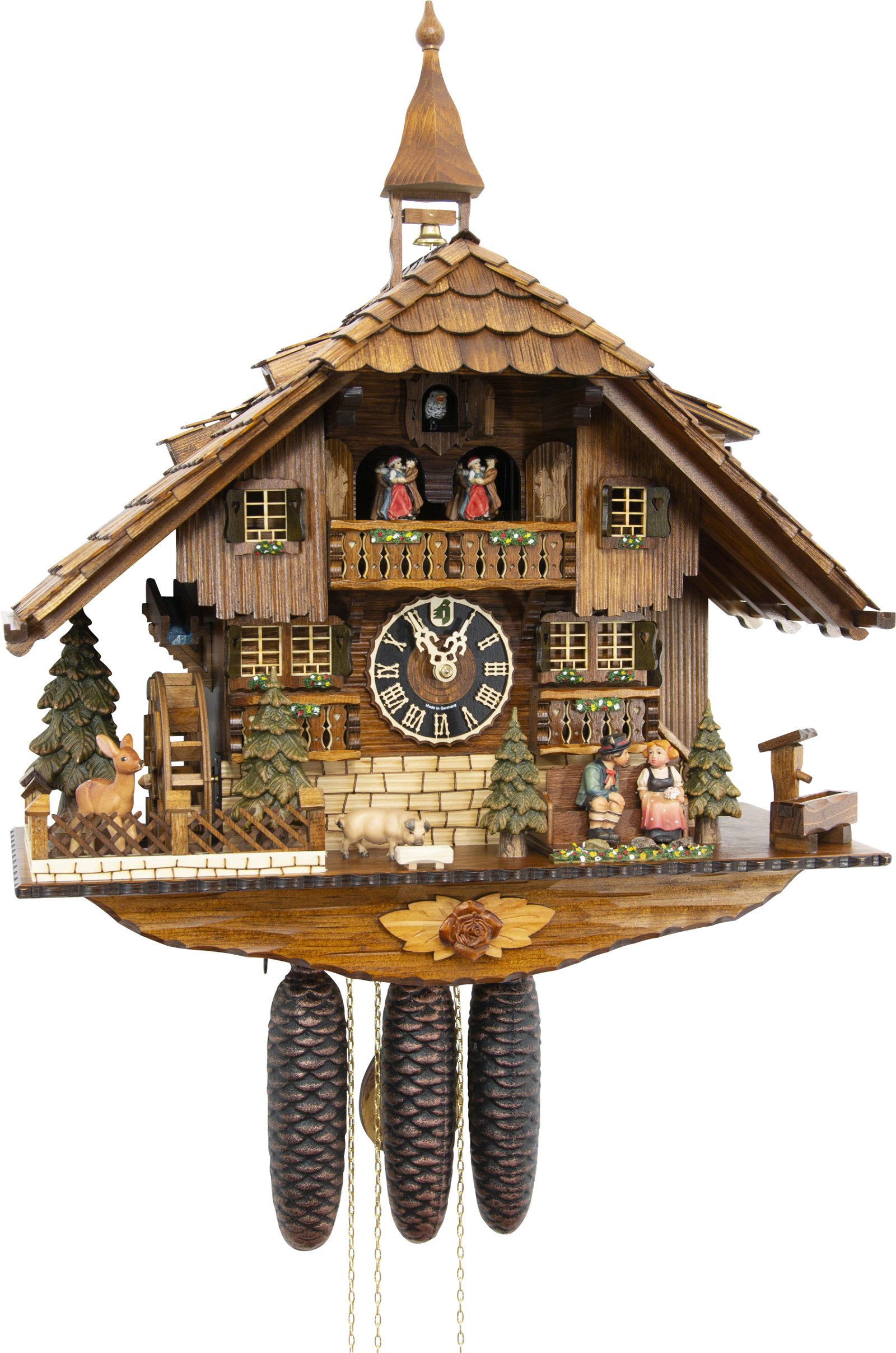 Cuckoo Clock Chalet Style 8 Day Movement 58cm by Hönes