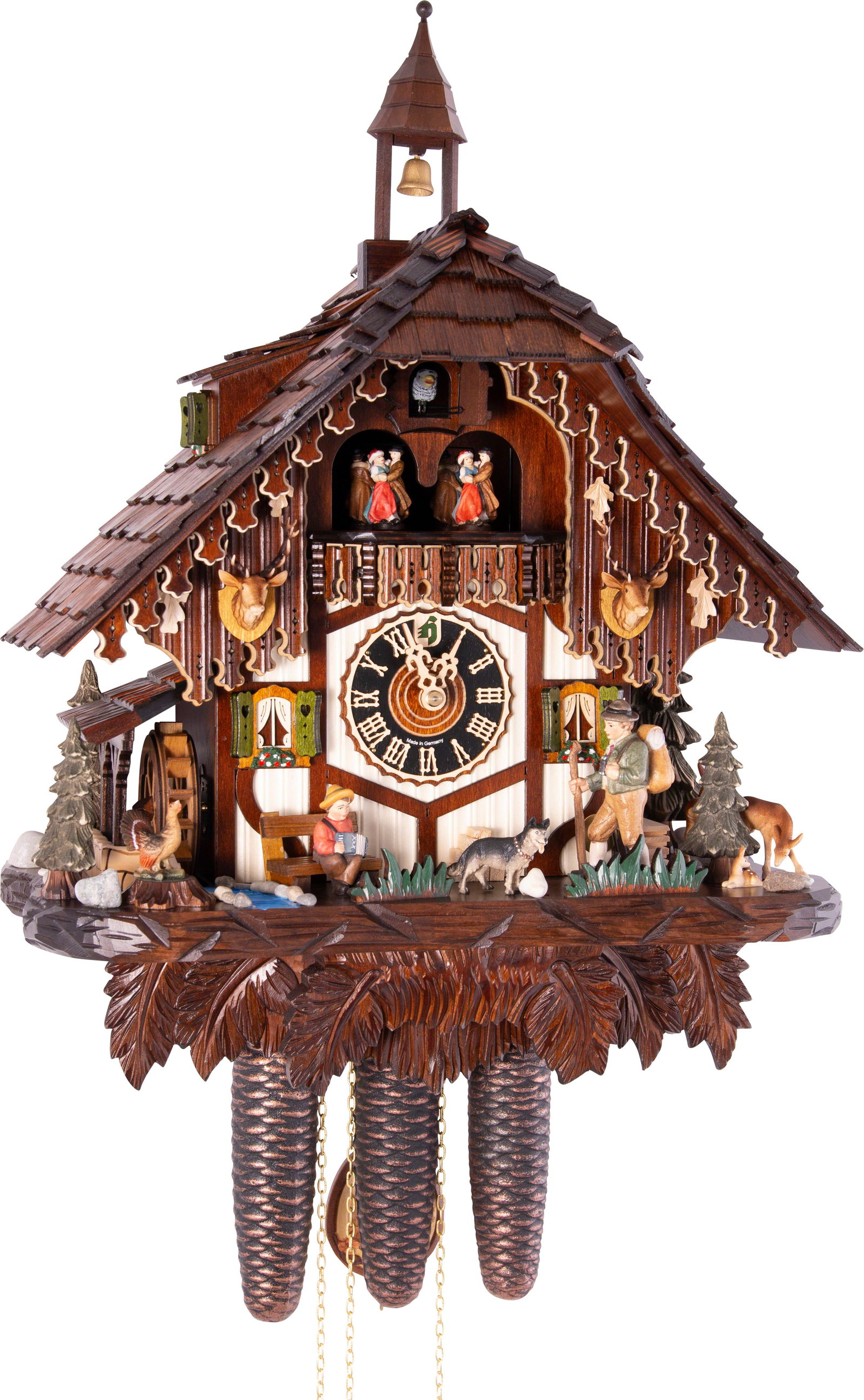 Kuckucksuhr Ortlerhütte - 8-Tage Chalet 54cm - Hönes