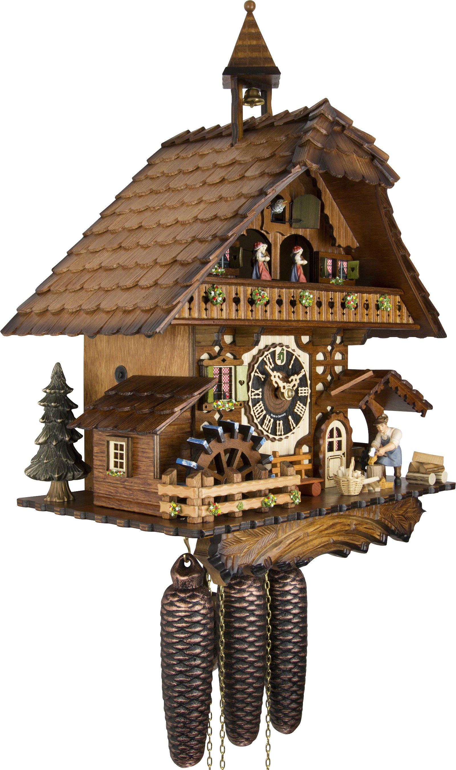 Cuckoo Clock Chalet Style 8 Day Movement 47cm by Hönes