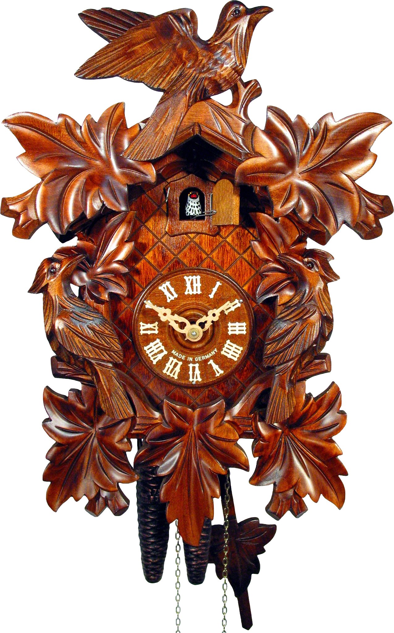 Orologio cucu tradizionale meccanismo giornaliero 33cm di August Schwer