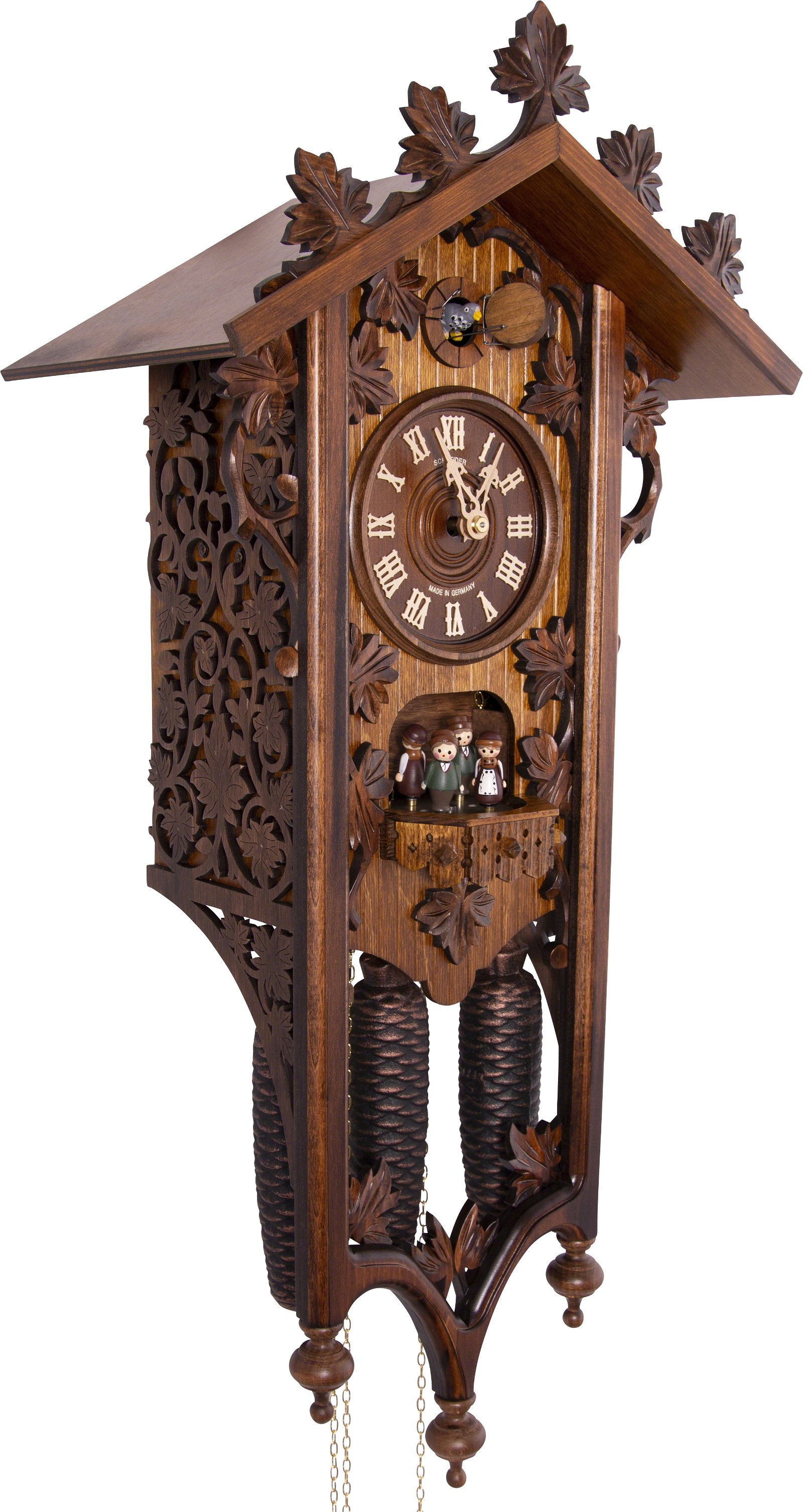 Cuckoo Clock Carved Style 8 Day Movement 68cm by Anton Schneider