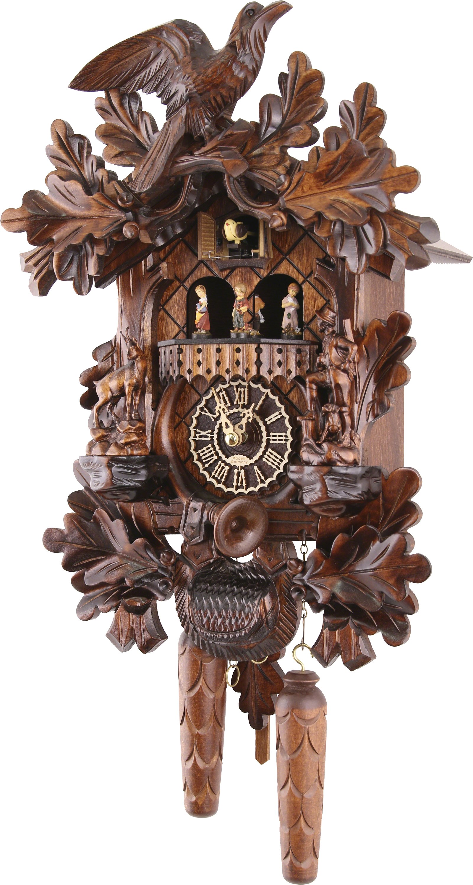 Horloge coucou traditionnelle mouvement à quartz 31cm de Trenkle Uhren