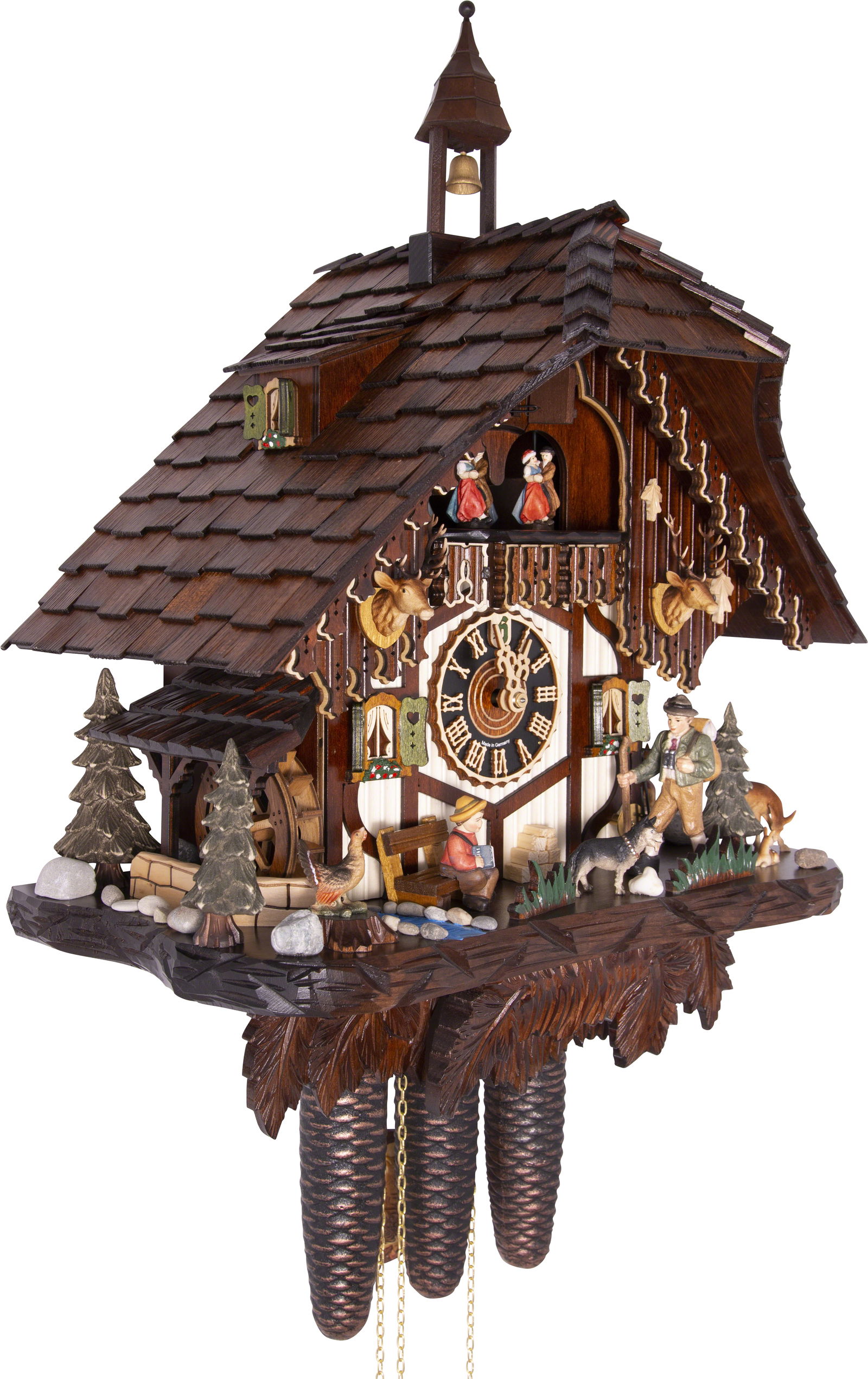 Kuckucksuhr Ortlerhütte - 8-Tage Chalet 54cm - Hönes