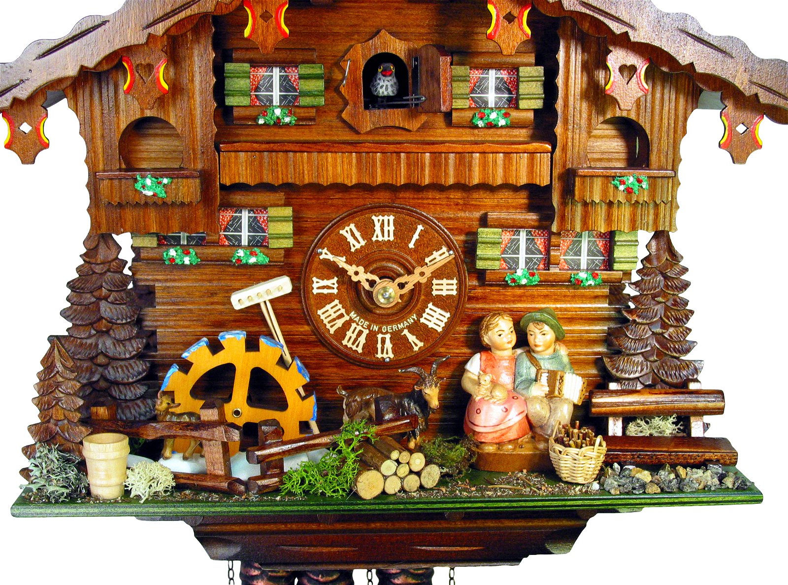 Cuckoo Clock Chalet Style 1 Day Movement 36cm by August Schwer