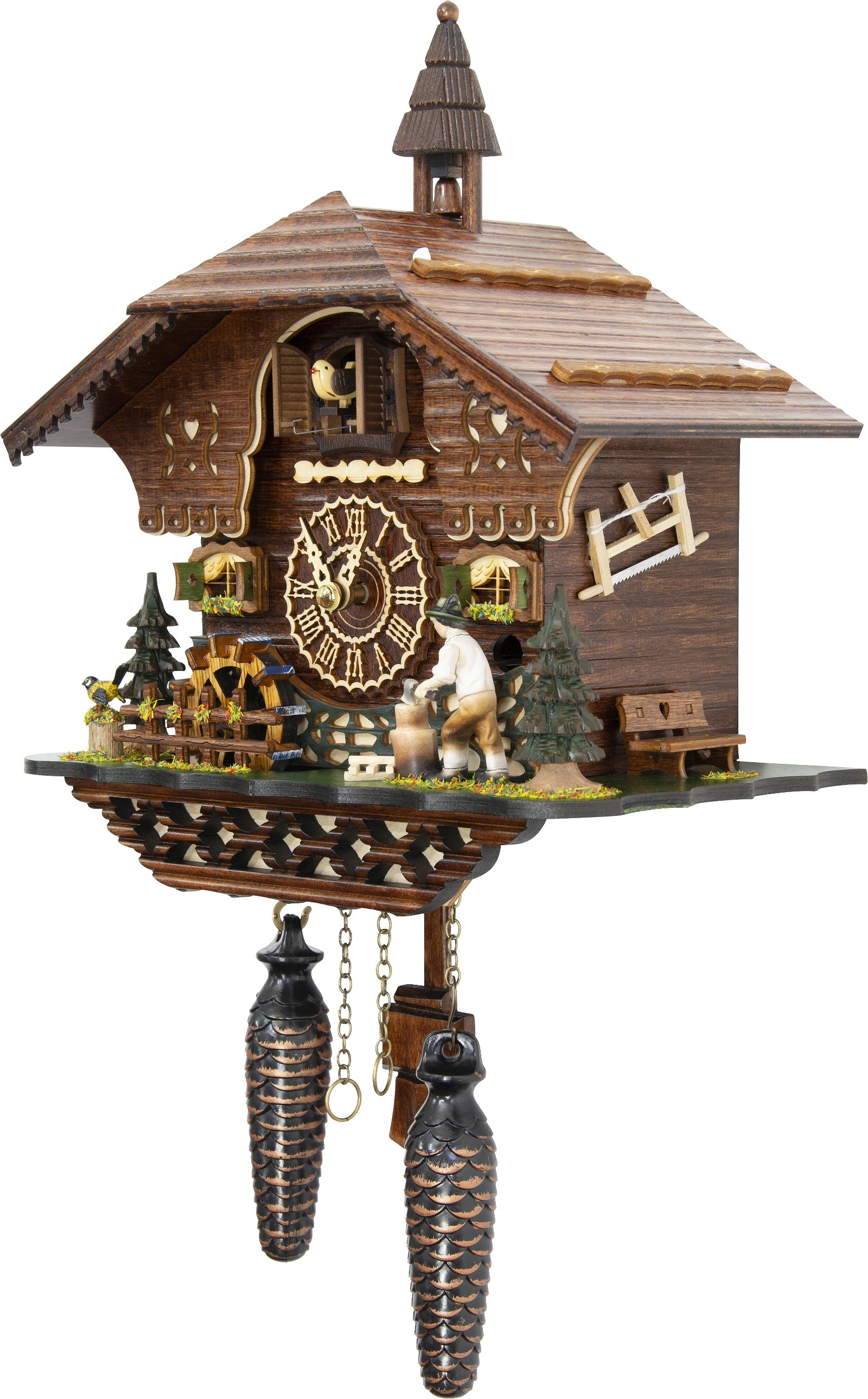 Kuckucksuhr Chalet-Stil Quarz-Uhrwerk 30cm von Trenkle Uhren