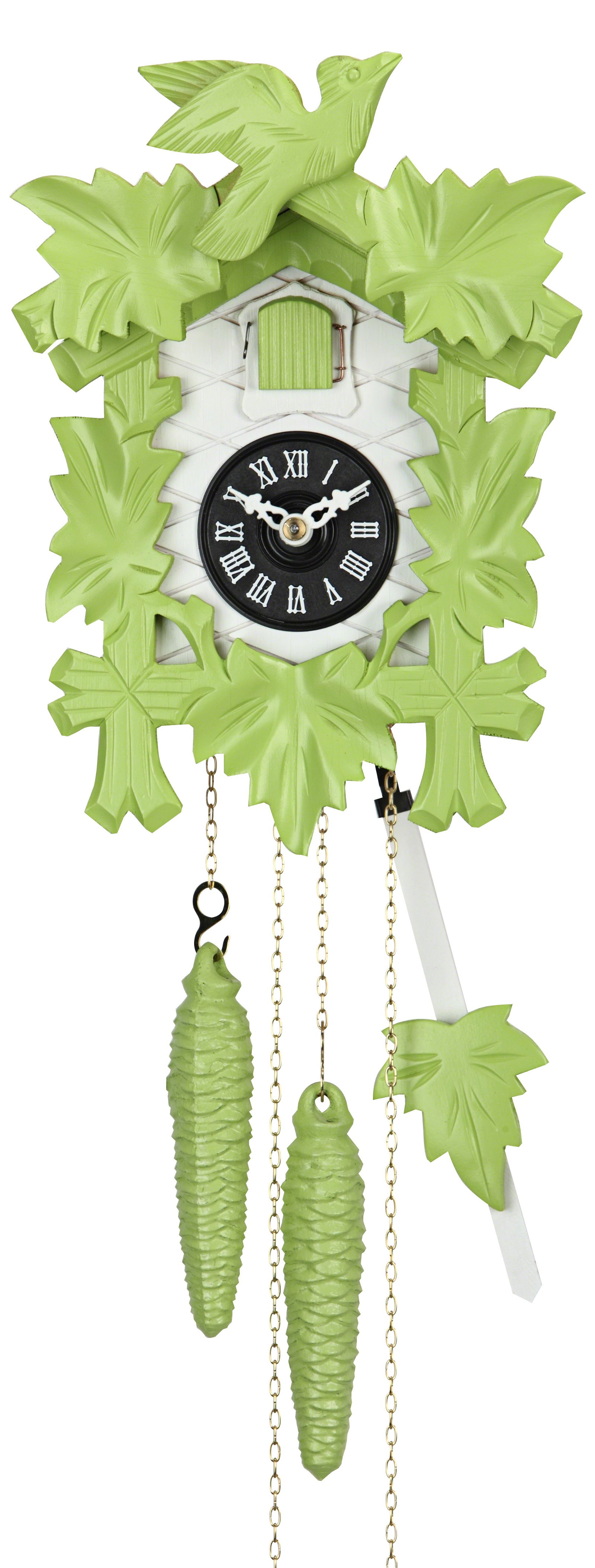 Reloj de cuco estilo “Madera tallada” movimiento mecánico de 1 día 21cm de Hekas