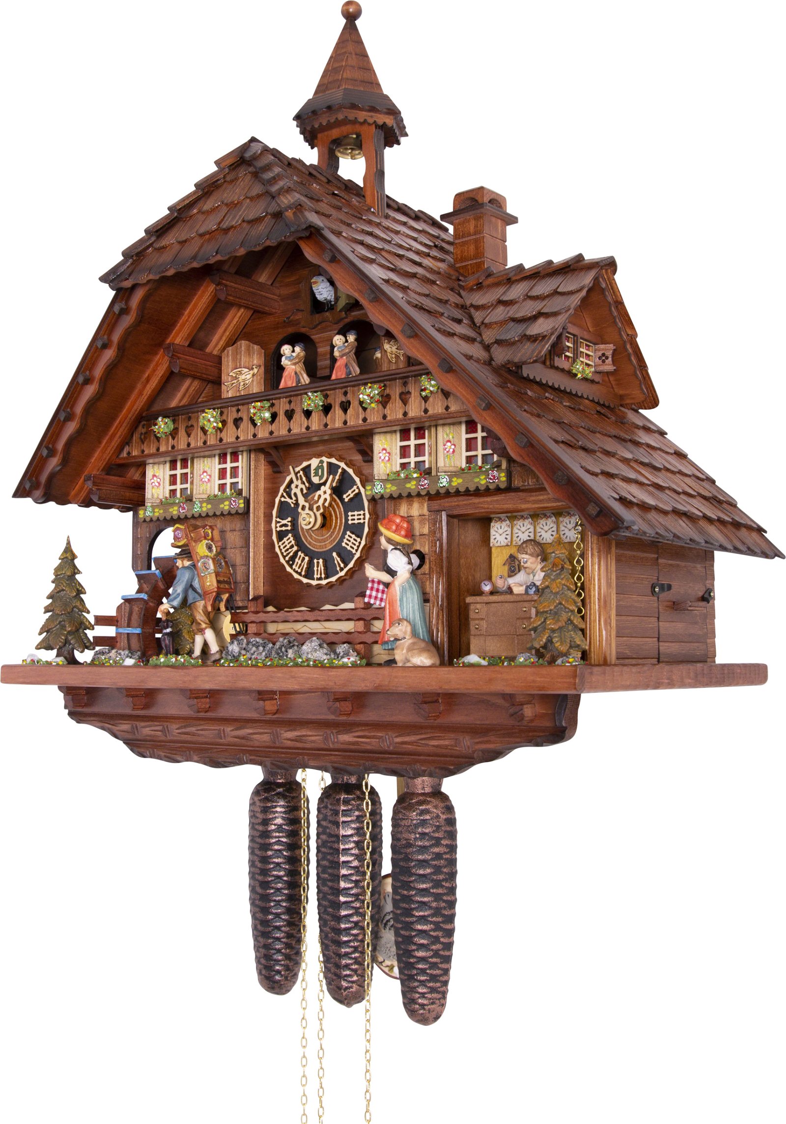 Cuckoo Clock Chalet Style 8 Day Movement 55cm by Hönes