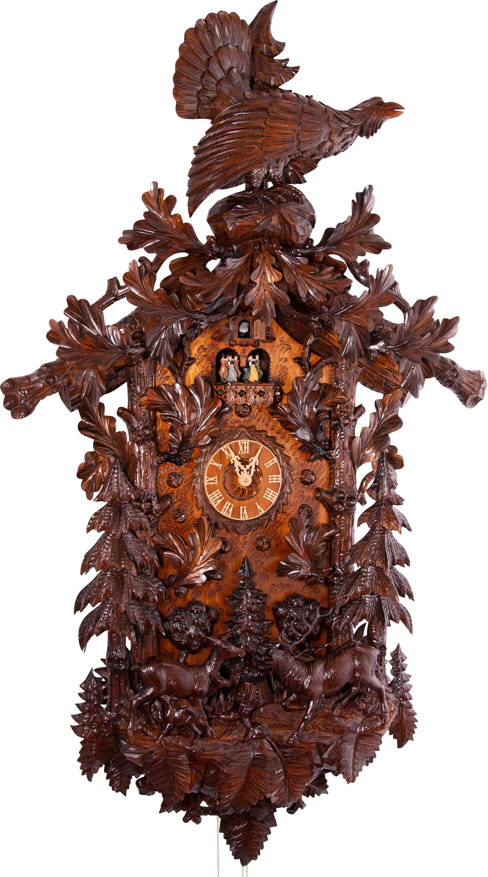 Cuckoo Clock Carved Style 8 Day Movement 160cm by Hönes