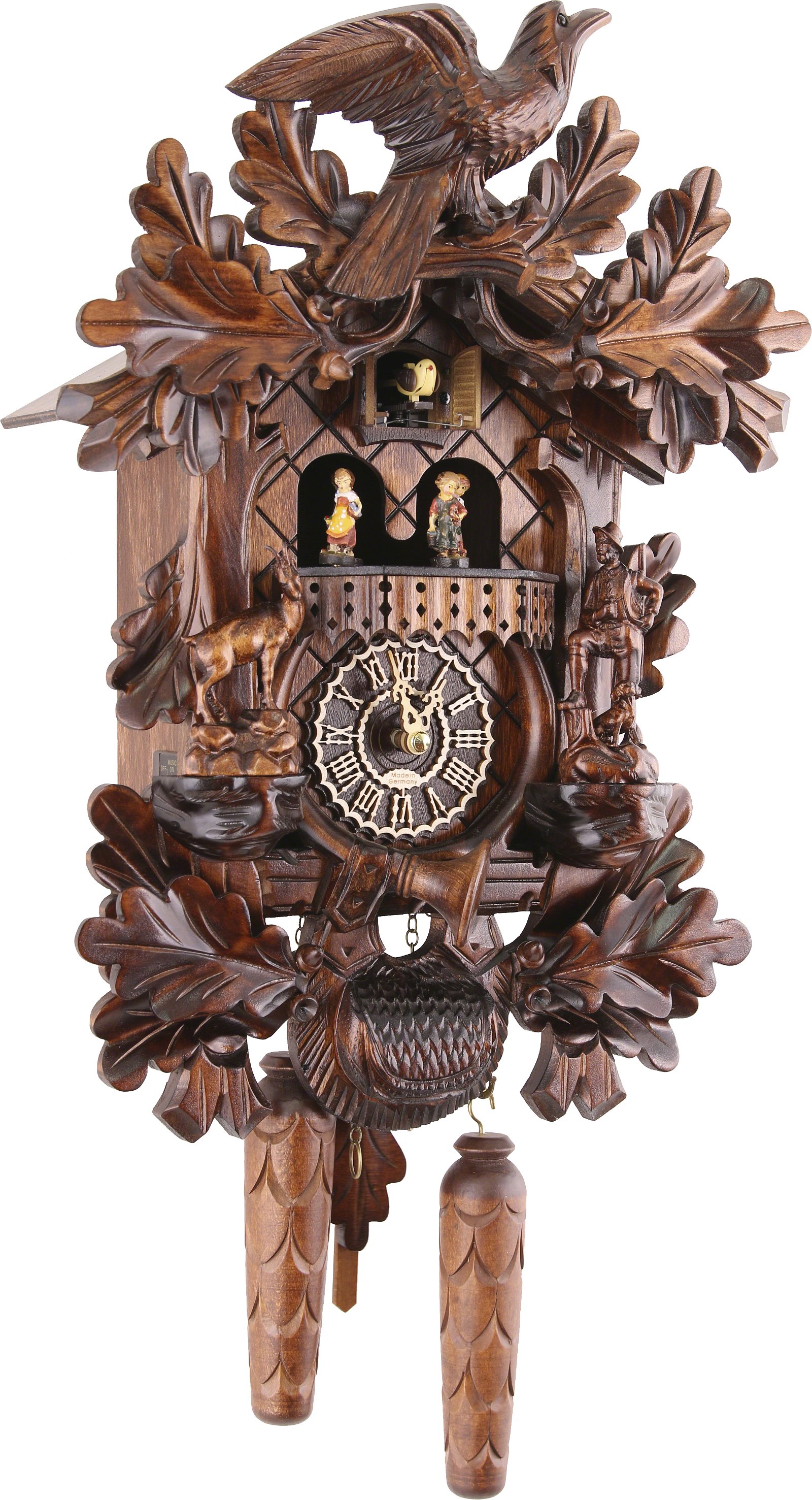 Orologio cucu tradizionale quarzo 31cm di Trenkle Uhren