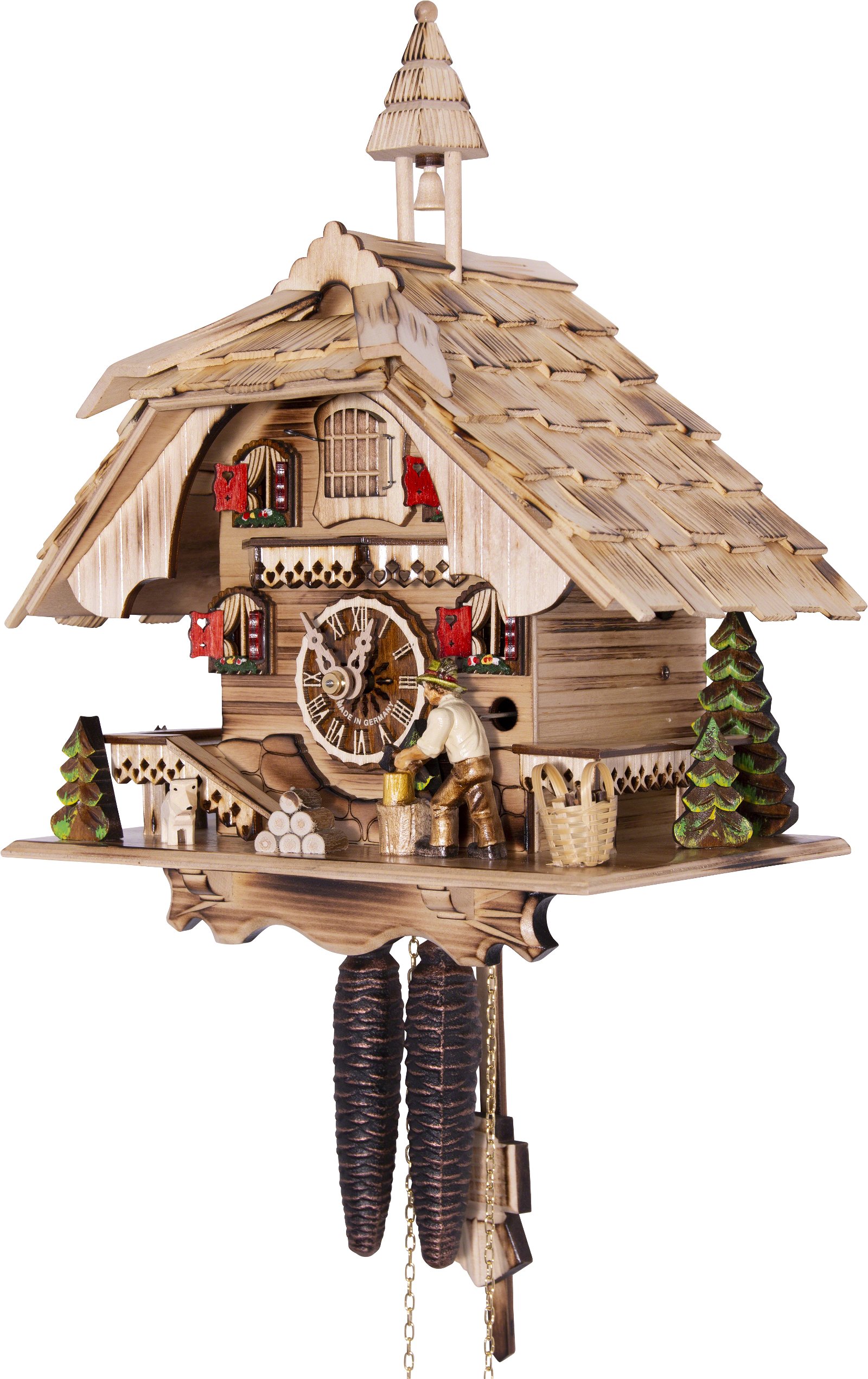 Cuckoo Clock Chalet Style 1 Day Movement 31cm by Engstler
