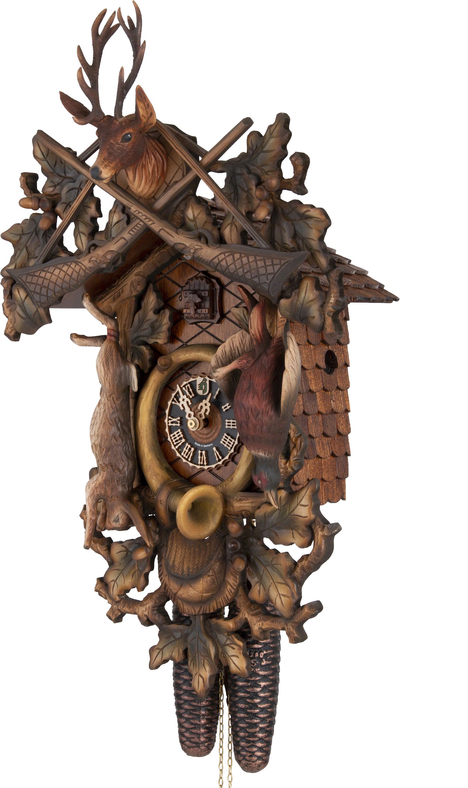 Horloge coucou traditionnelle mouvement 8 jours 62cm de Hönes
