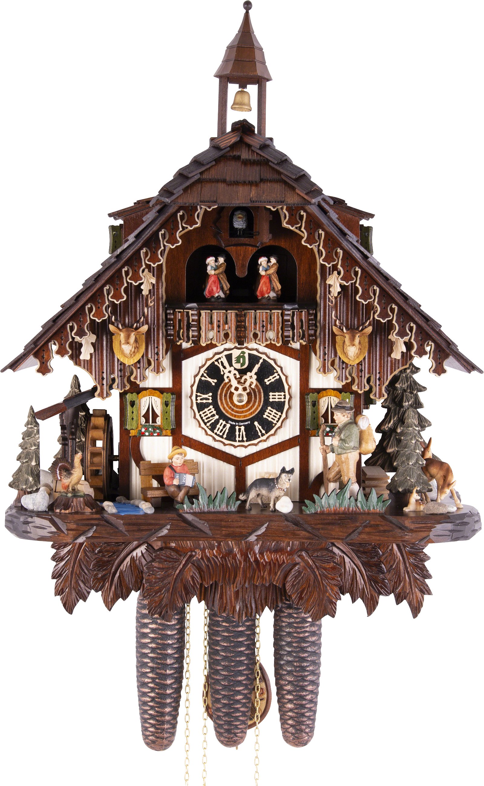 Cuckoo Clock Chalet Style 8 Day Movement 54cm by Hönes