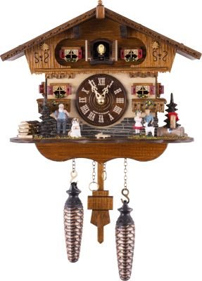 Kuckucksuhr Chalet-Stil Quarz-Uhrwerk 24cm von Trenkle Uhren