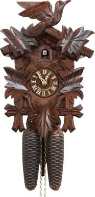 Cuckoo Clock Carved Style 8 Day Movement 30cm by Hekas
