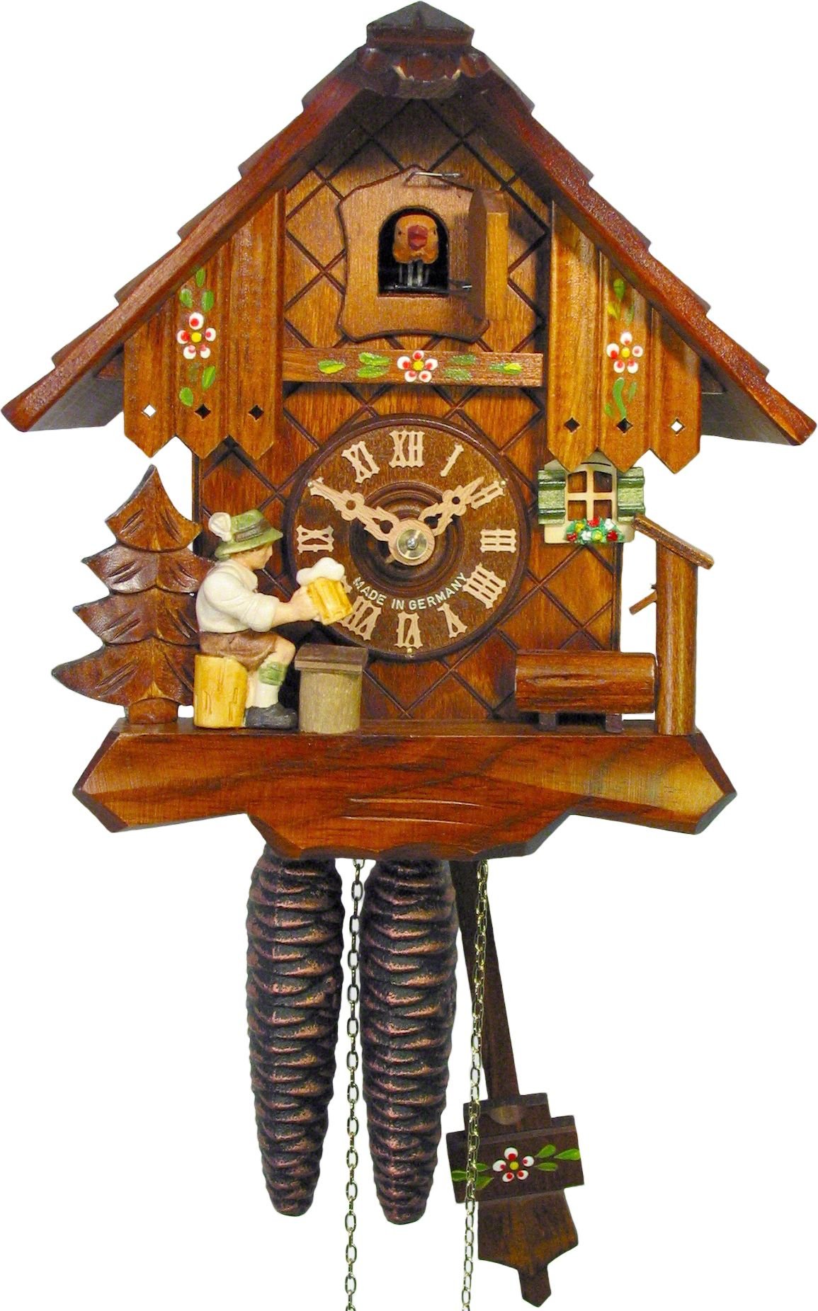 Cuckoo Clock Chalet Style 1 Day Movement 19cm by August Schwer