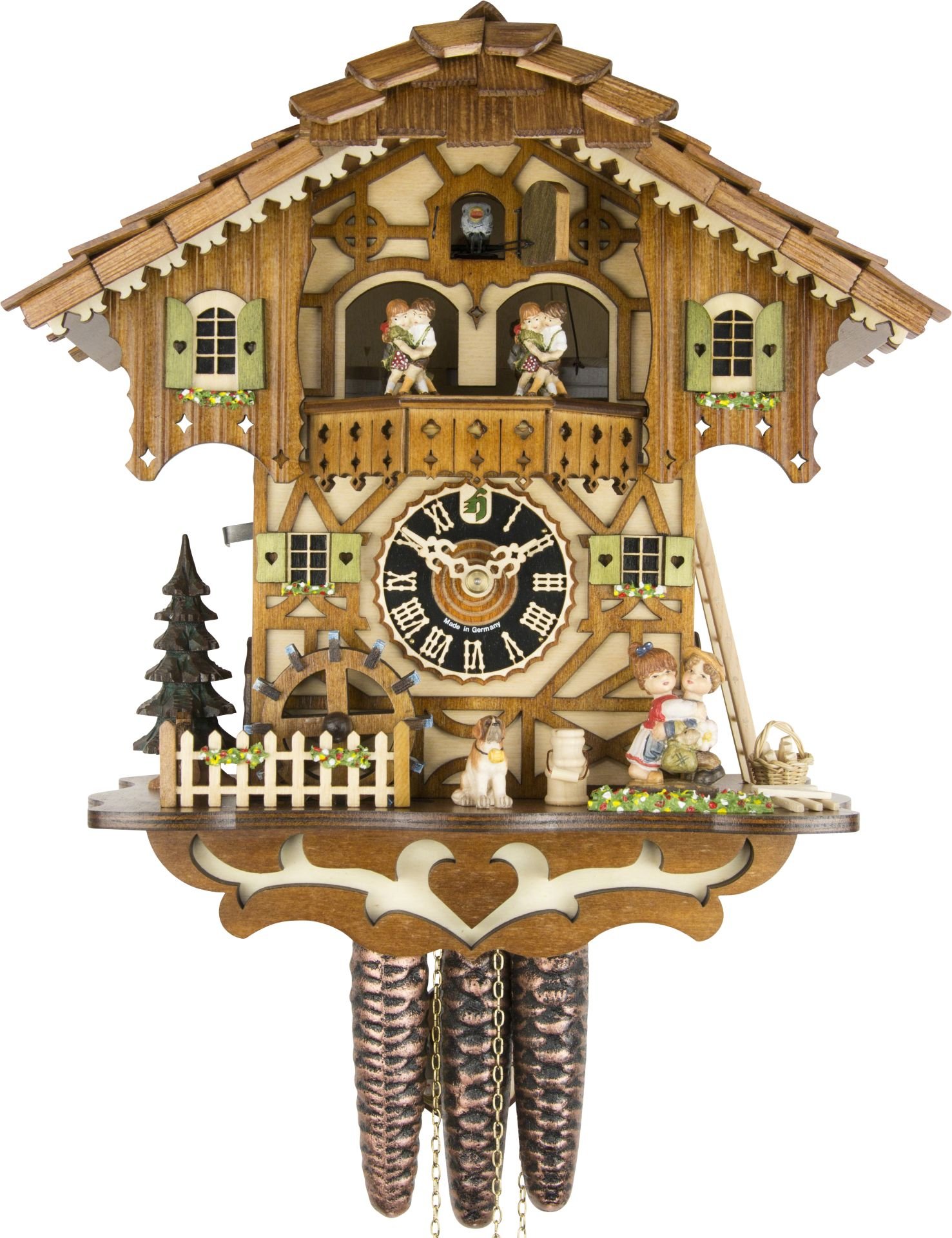 Cuckoo Clock Chalet Style 1 Day Movement 31cm by Hönes