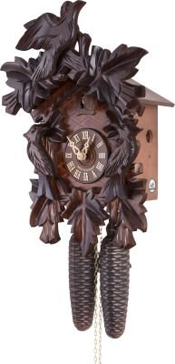 Cuckoo Clock Carved Style 8 Day Movement 34cm by Hekas
