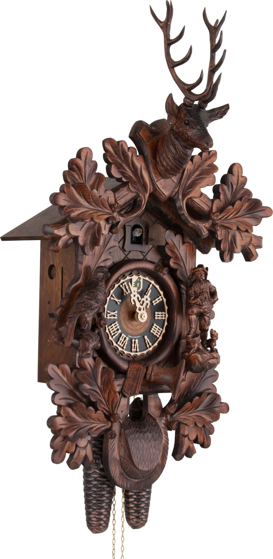 Orologio cucu tradizionale meccanismo settimanale 71cm di Hönes