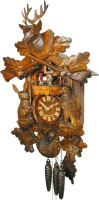 Reloj de cuco estilo “Madera tallada” movimiento mecánico de 1 día 53cm de August Schwer