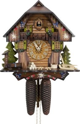 Cuckoo Clock Chalet Style 8 Day Movement 30cm by Hekas