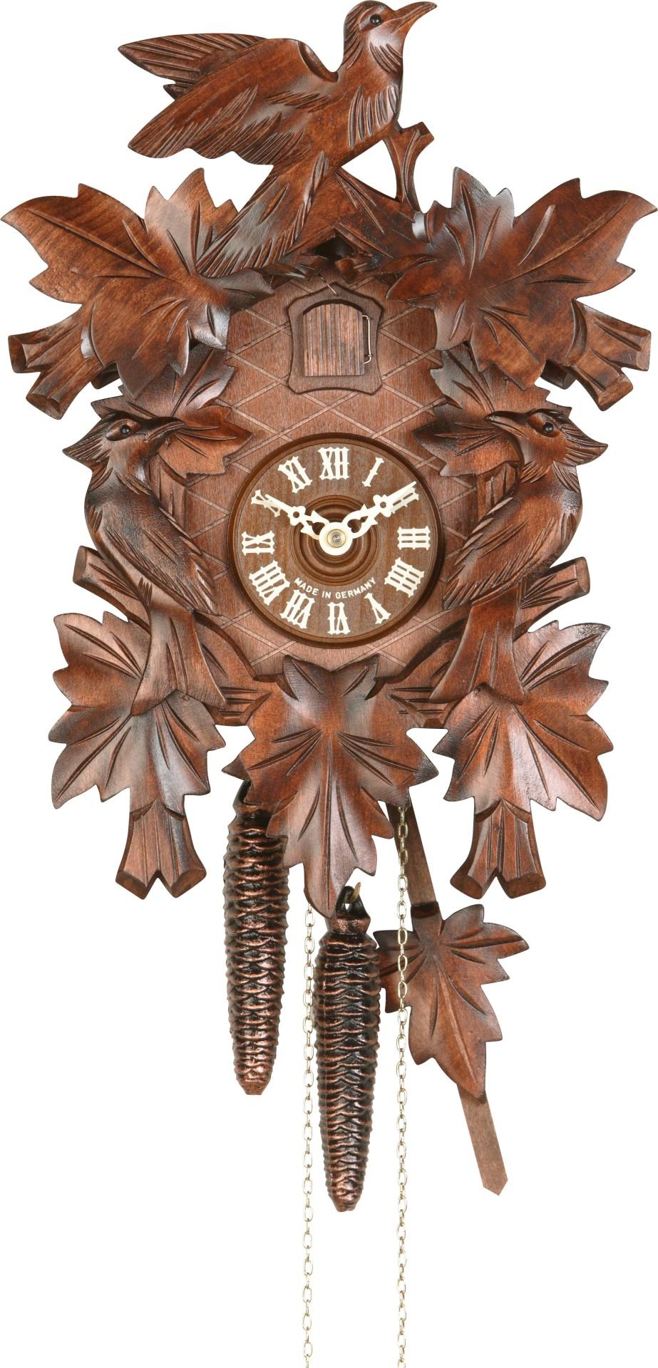 Cuckoo Clock Carved Style 1 Day Movement 26cm by Hekas